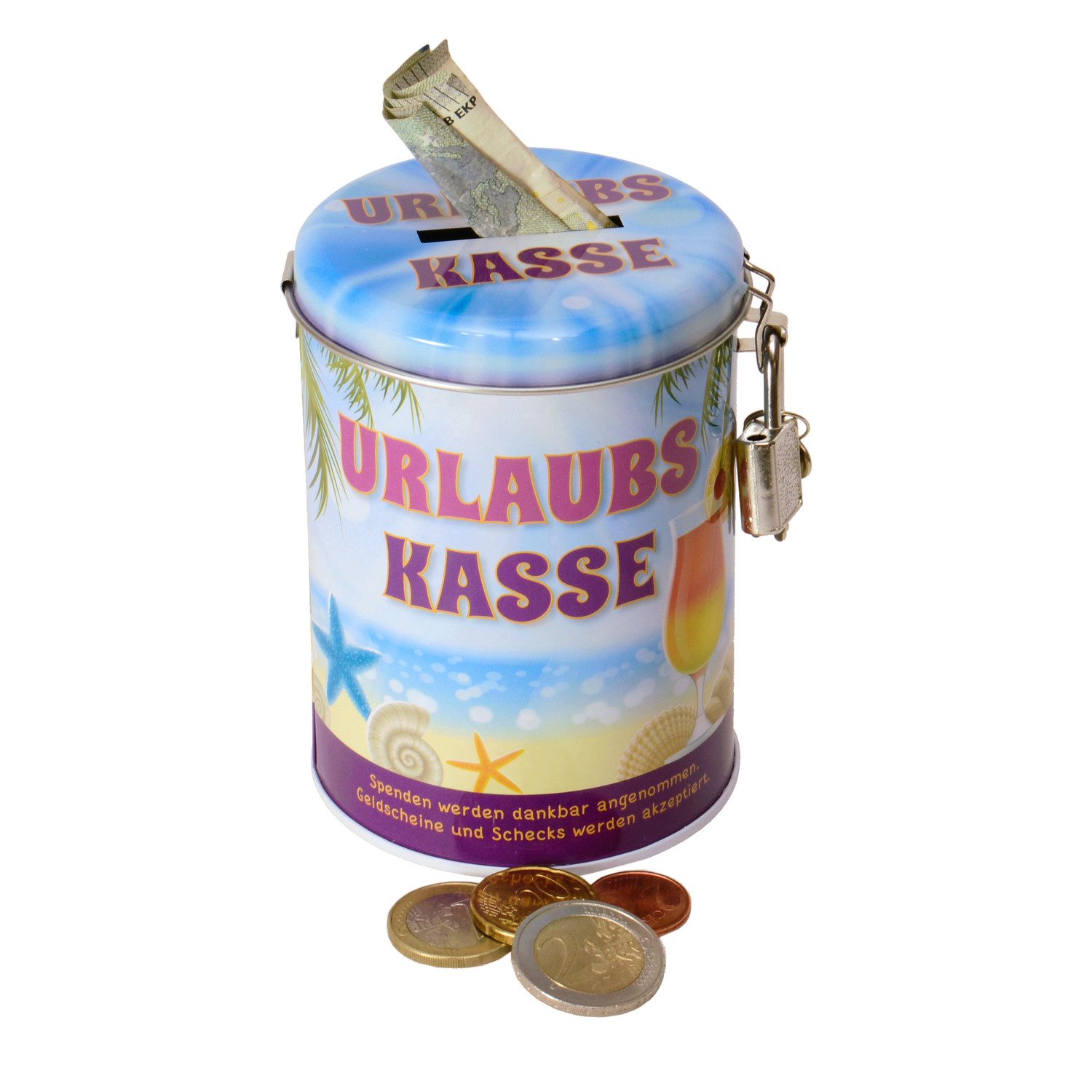 Winkee Spardose Urlaub Spardose mit Schloss und Schlüssel günstig online kaufen