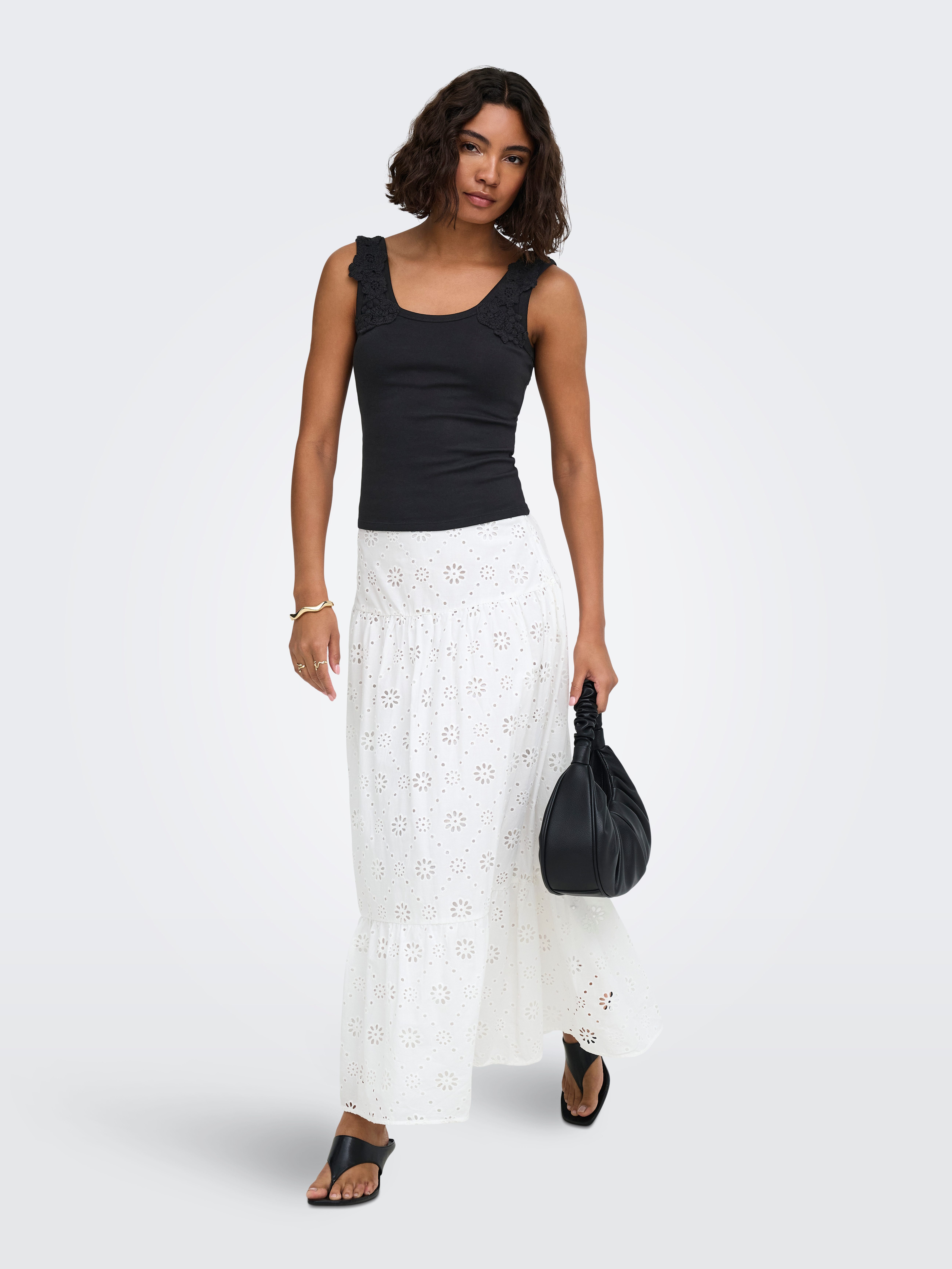 ONLY Tanktop ONLZANNY S/L CROCHET TANK TOP CS JRS Baumwollmischung – Bild 4 von 5