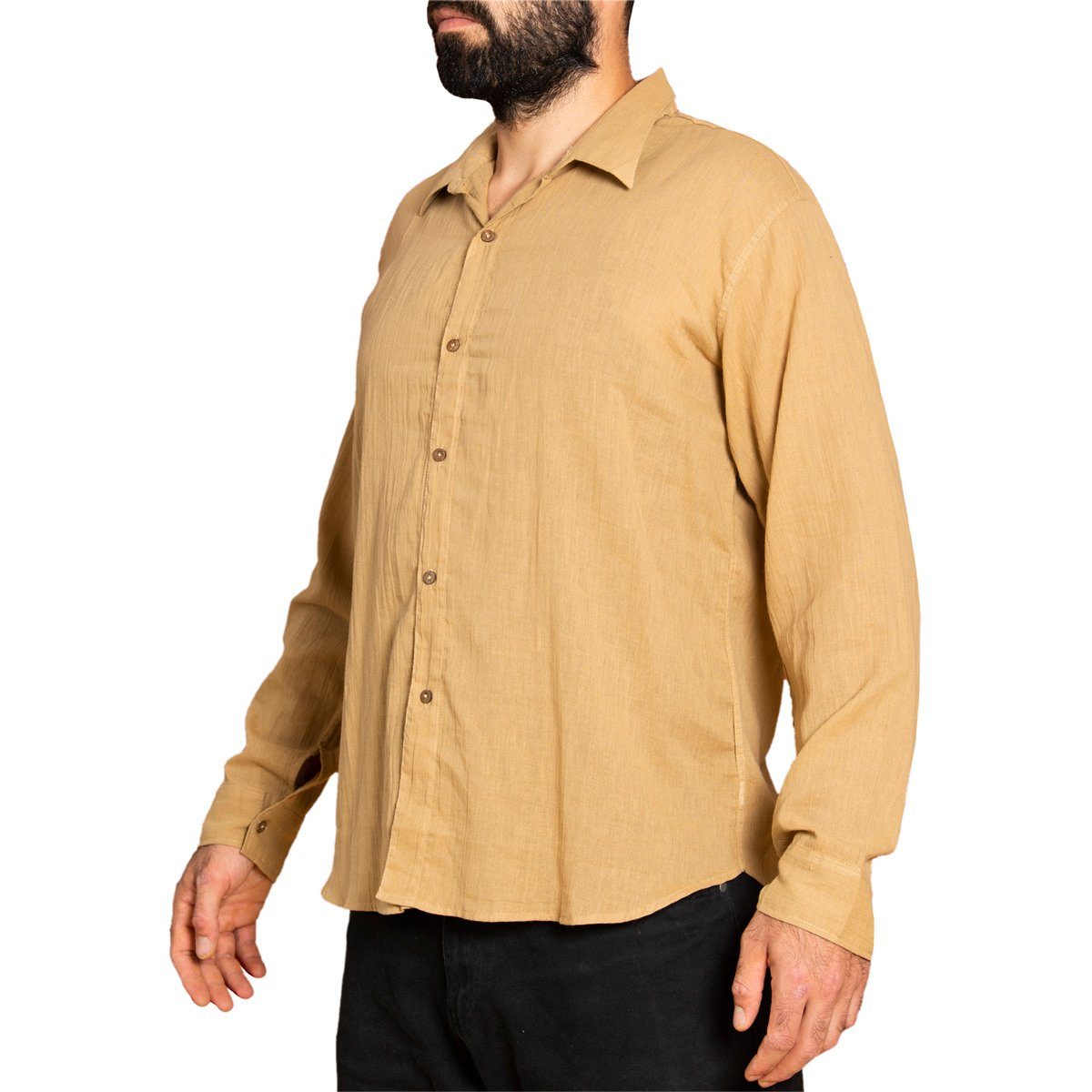 PANASIAM Kurzarmhemd Unisex Sommerhemd mit Kragen günstig online kaufen