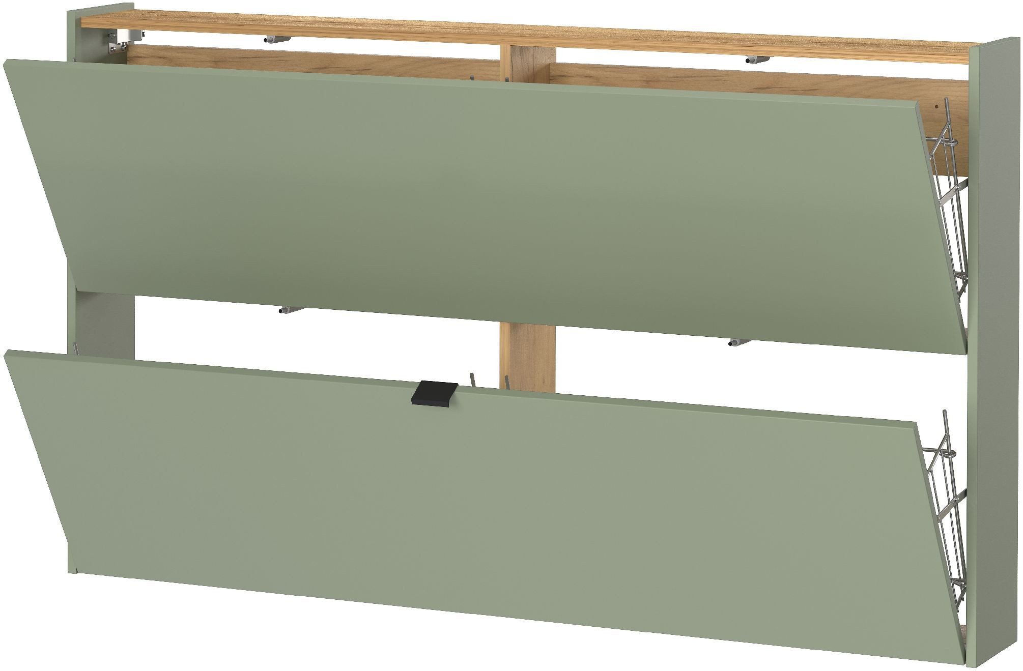 FURNARO Schuhschrank Soft-Close Melamin Kratzfest Made in Germany 85x140x19cm