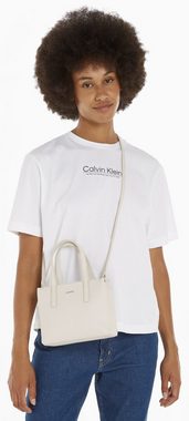 Calvin Klein Shopper CK MUST MINI TOTE_PU/NUBUCK, Handtasche Damen Henkeltasche Tasche Damen Schultertasche