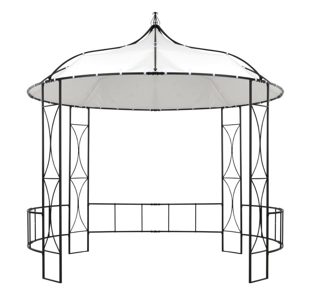 Thumbnail - vidaXL Pavillon Pavillon Gartenzelt 300 x 290 cm Weiß Rund