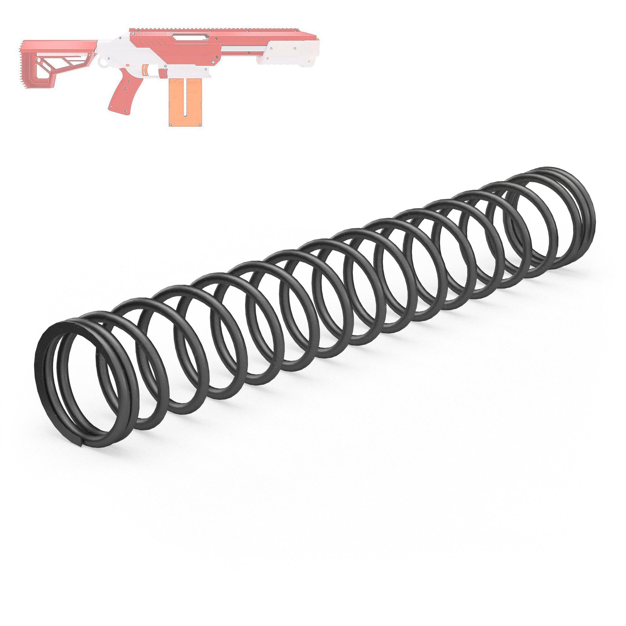 Blasterparts Blaster Tuning-Feder Tactical Range passend für CEDA, Mit der Tactical Range Tuning-Feder entlockt Ihr der CEDA wertvolle Me