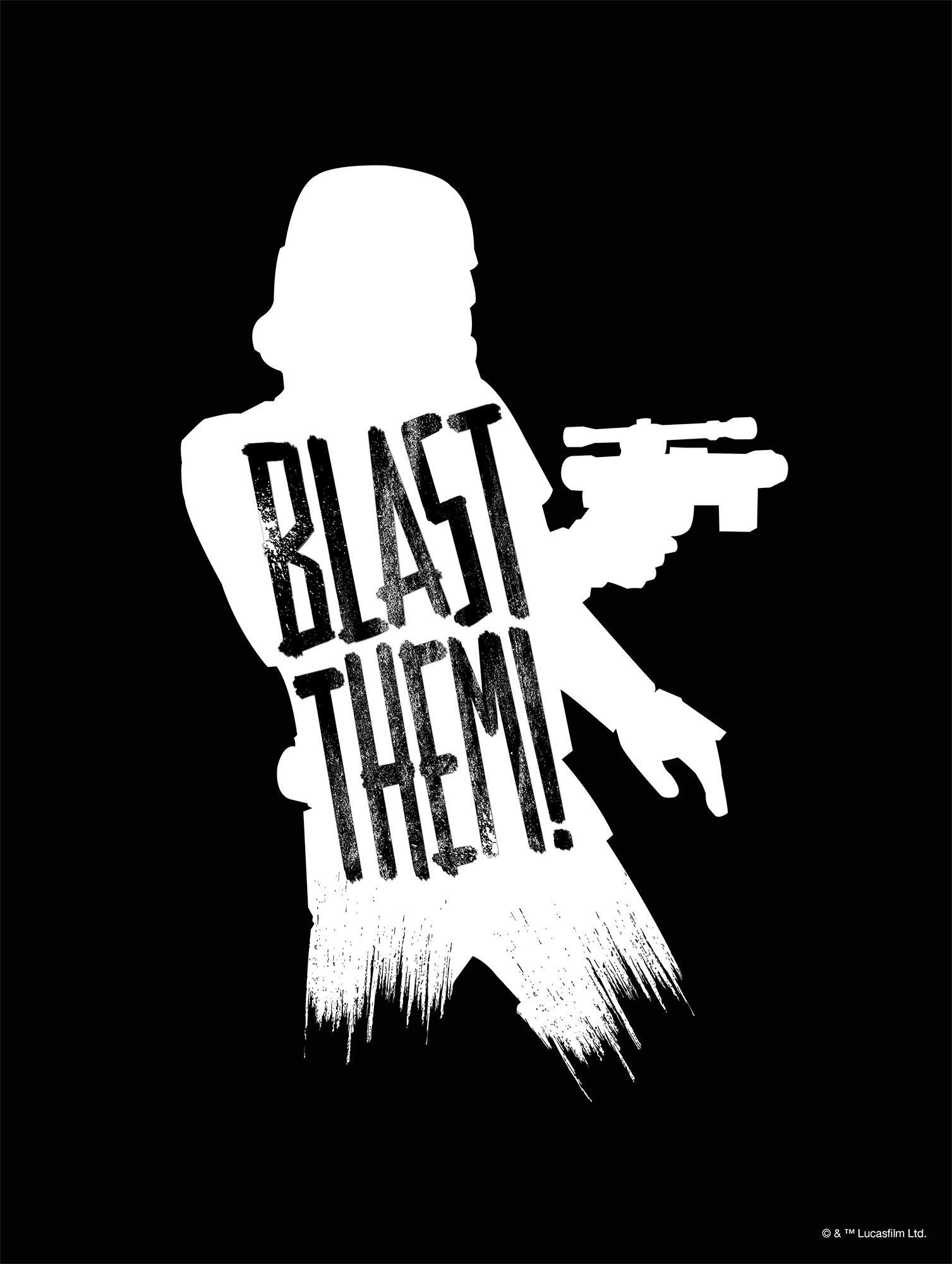 Komar Bild Star Wars Silhouette Quotes Stormtrooper, Disney (1 St), Wandbild zur Dekoration im Kinderzimmer - ohne Rahmen