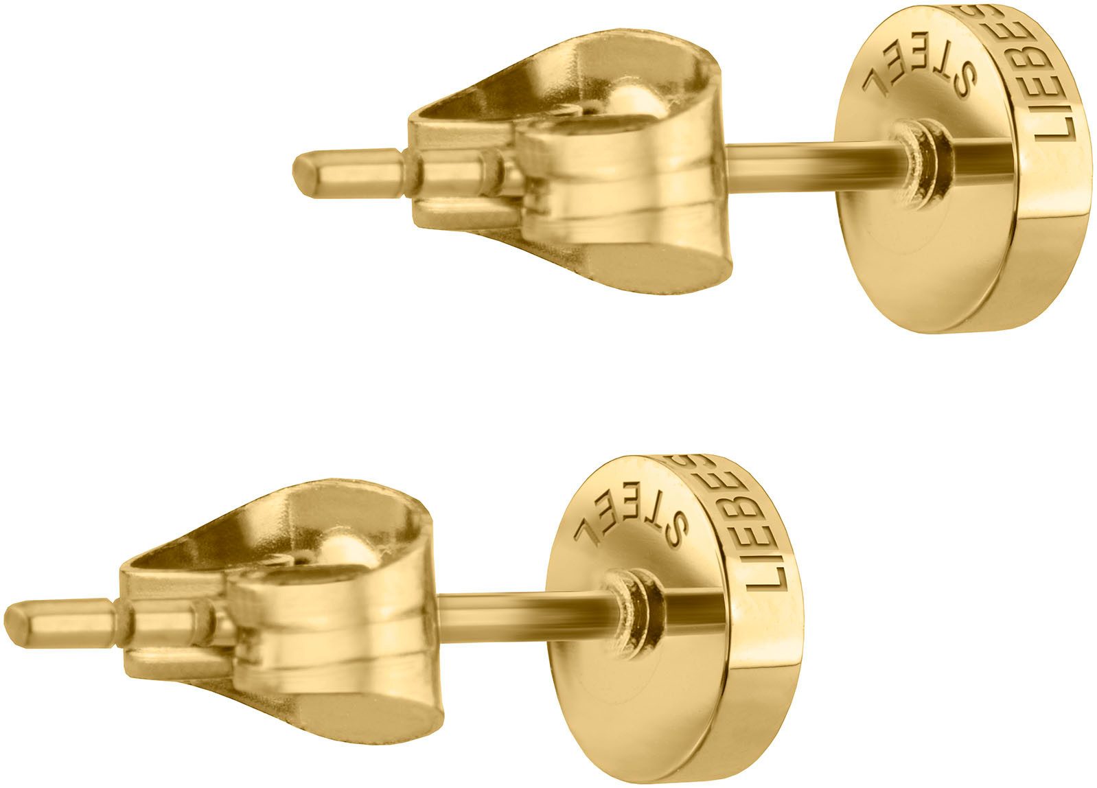 Liebeskind Berlin Paar Ohrstecker Schmuck Geschenk Edelstahl Ohrringe Kreis – Bild 2 von 3