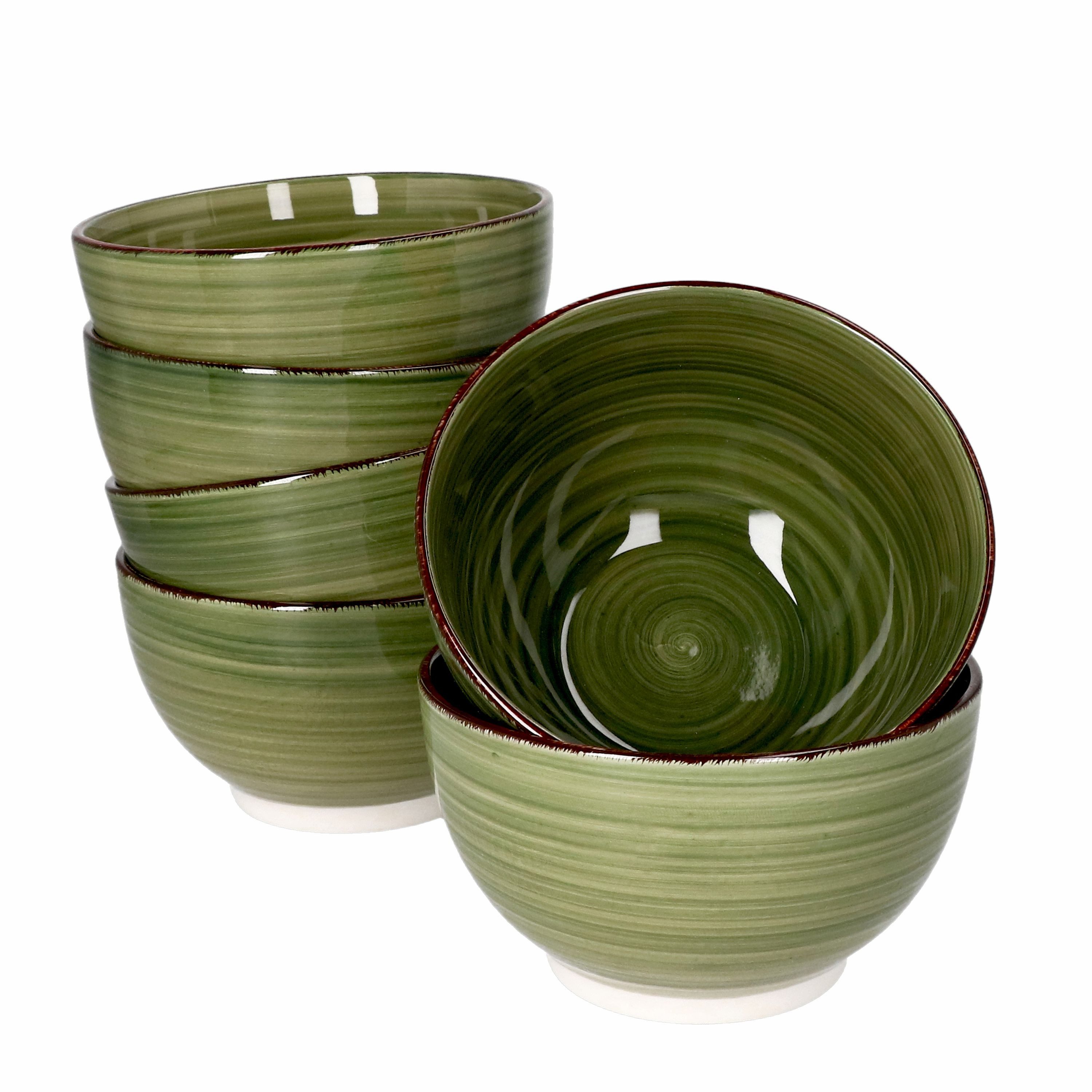 MamboCat Müslischale 6er Set Müslischalen Waldi grün - 24326366, Steingut