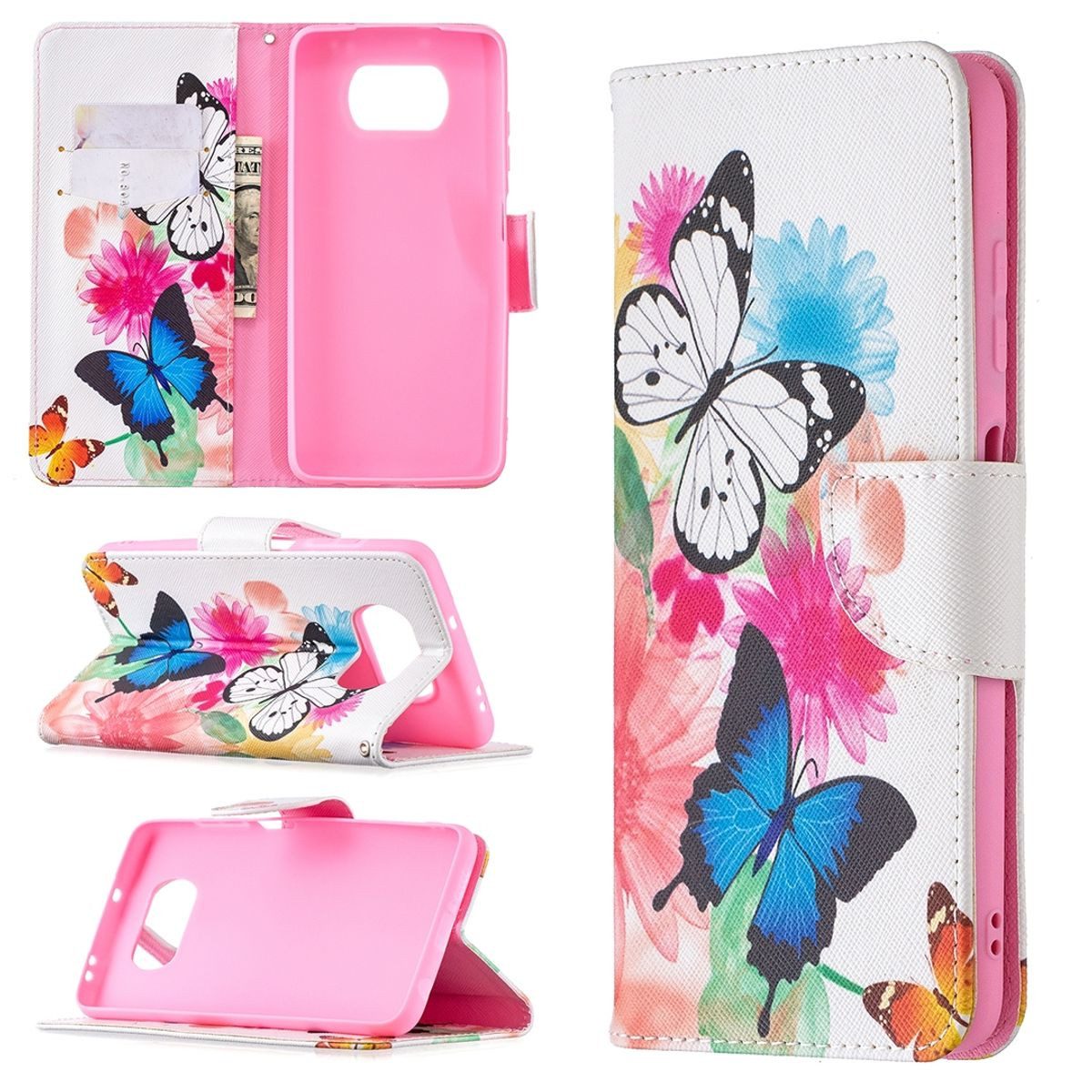 König Design Handyhülle Xiaomi Poco X3, Schutzhülle Schutztasche Case Cover Etuis Wallet Klapptasche Bookstyle