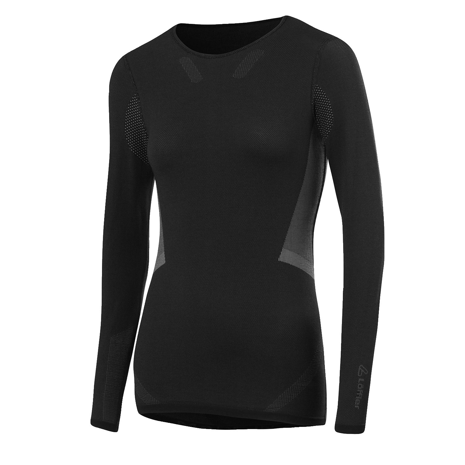 Löffler Funktionsunterhemd TRANSTEX SHIRT L/S WARM HYB Damen Funktionsshirt schwarz