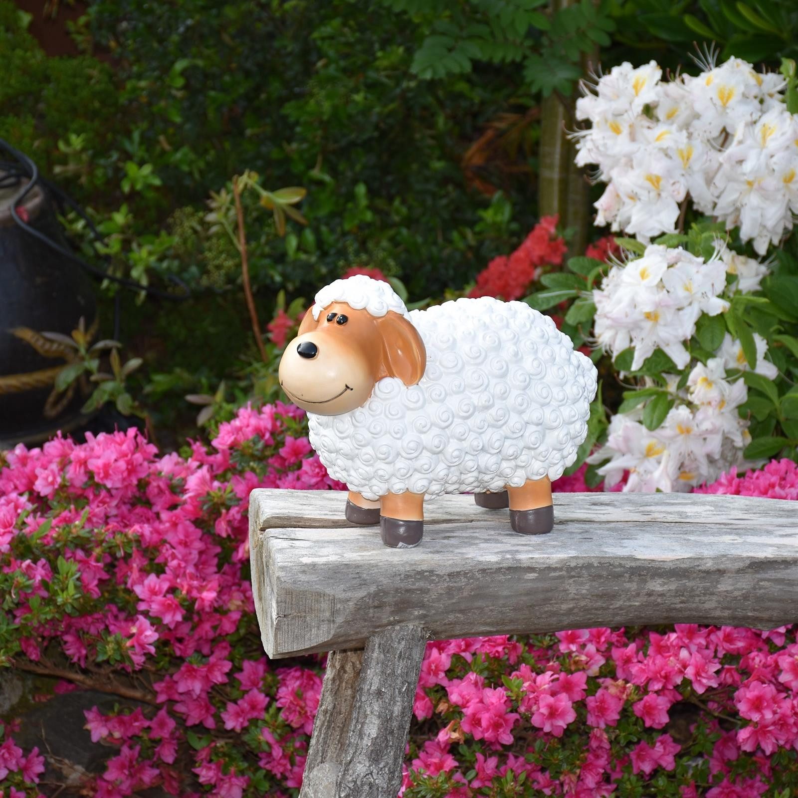 Geschenkestadl Gartenfigur Bunte Schafe viele Farben günstig online kaufen