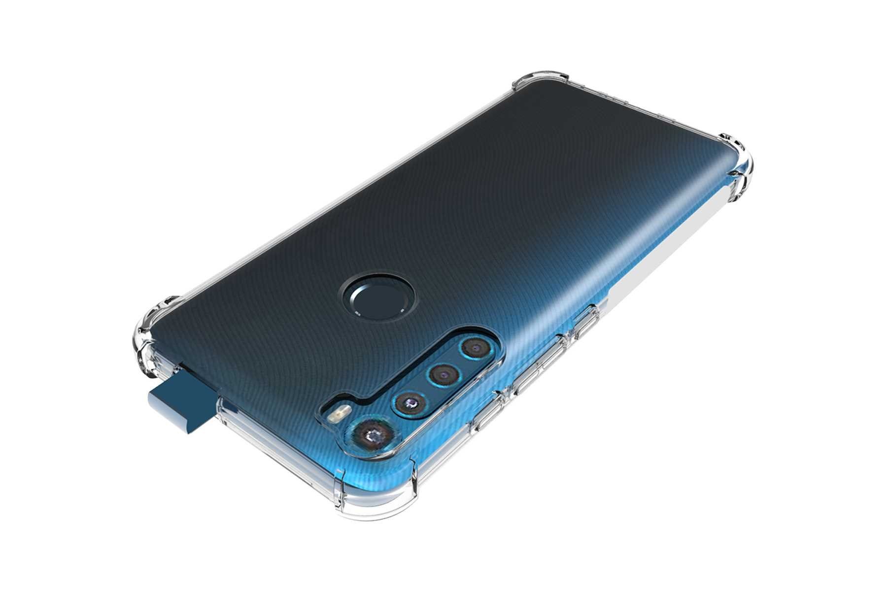 mtb more energy Smartphone-Hülle Clear Armor Case für Motorola One Fusion Plus, Transparente TPU Schutzhülle Case Backcover mit Anti-Shock Verstärkung