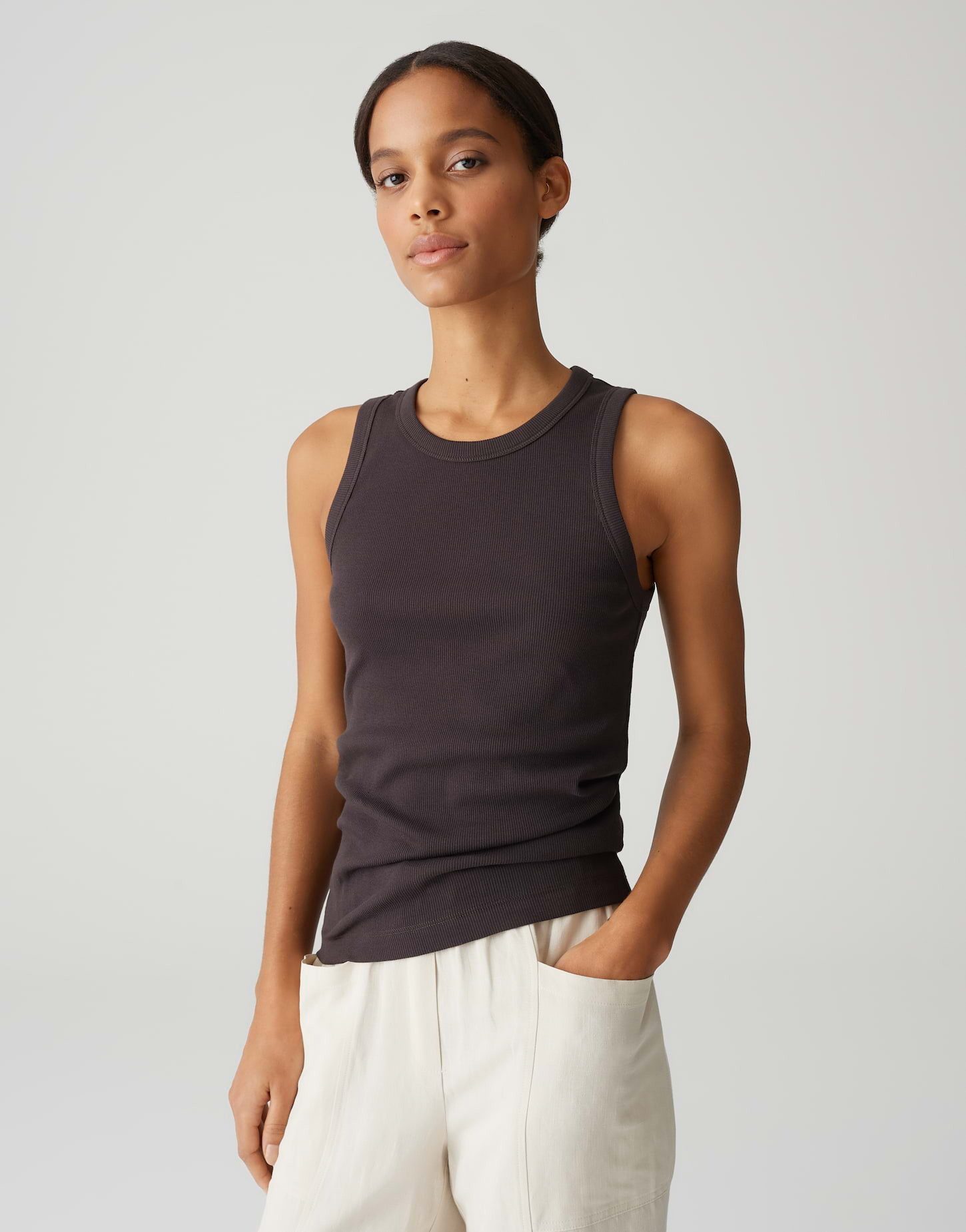 Tanktop ILESSO Slim aus BCI Cotton Mix