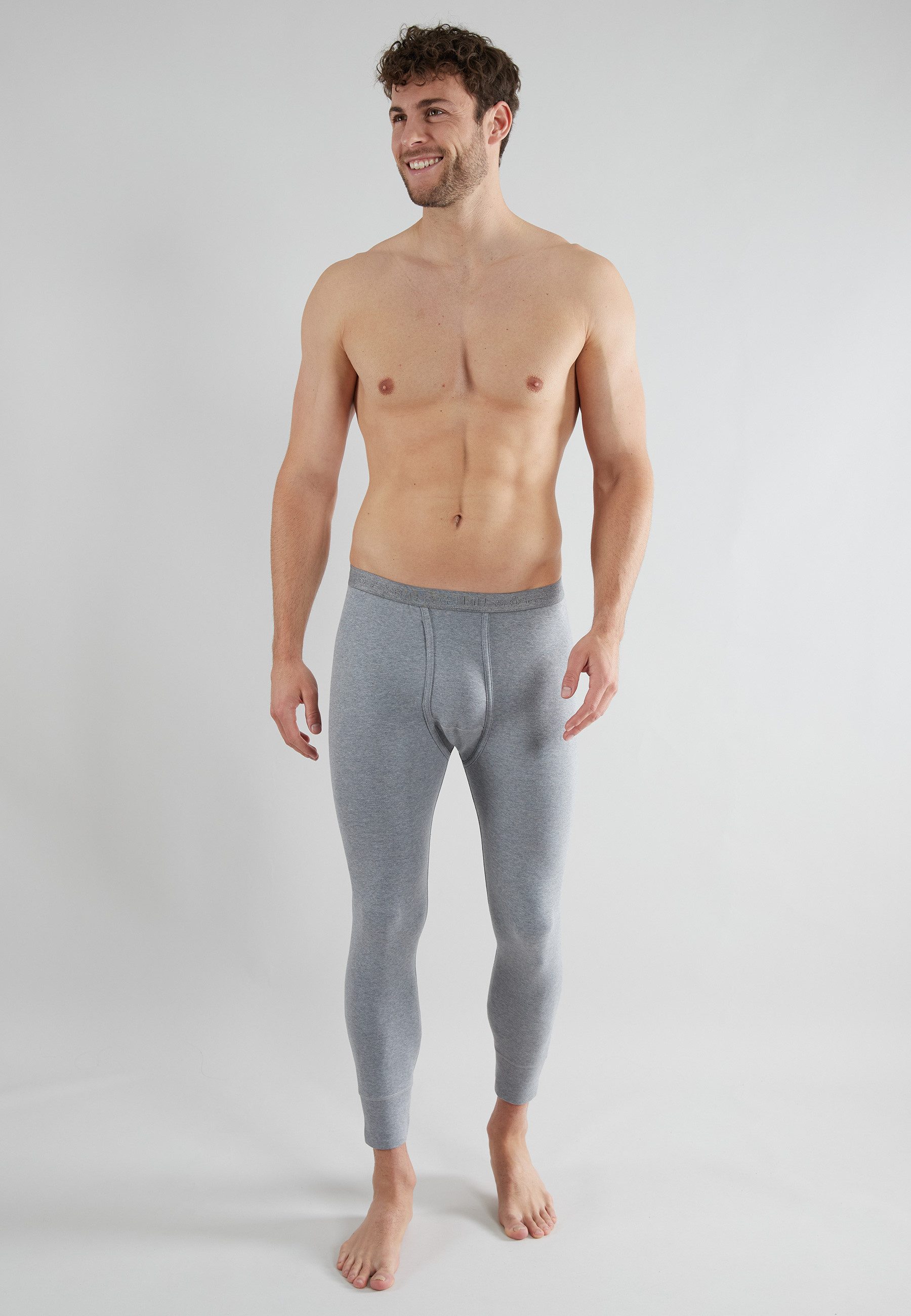 GÖTZBURG Thermoleggings Thermo wärmend, mit Eingriff, bequem, weich, elastisch, Baumwollmix