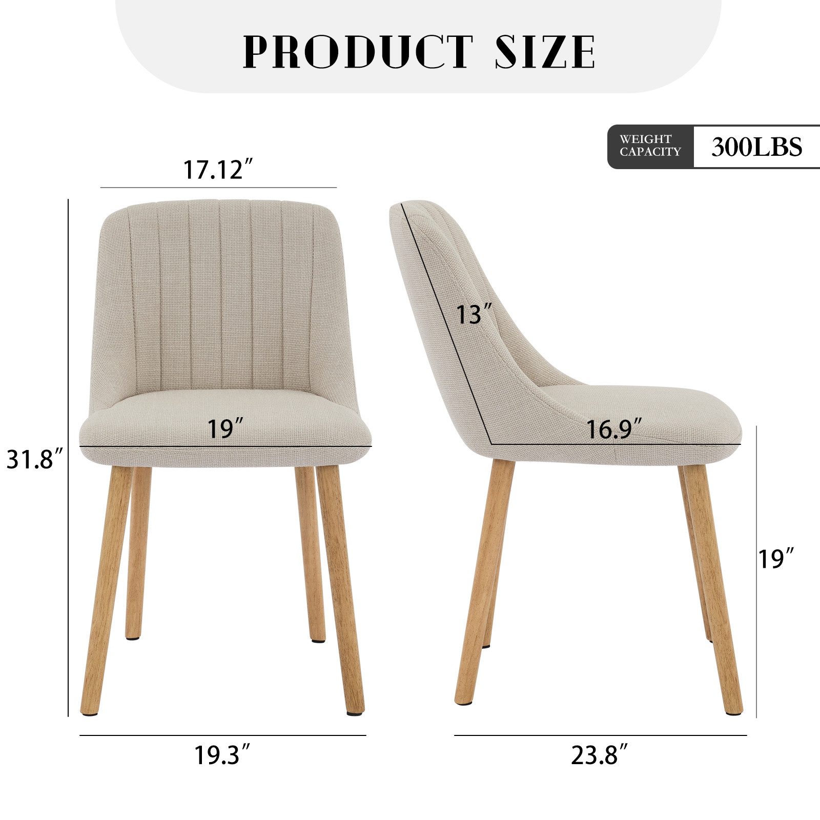 GarveeMore Esszimmerstuhl (2 St),Moderne mit Stoff gepolsterte Küchen-Seite günstig online kaufen