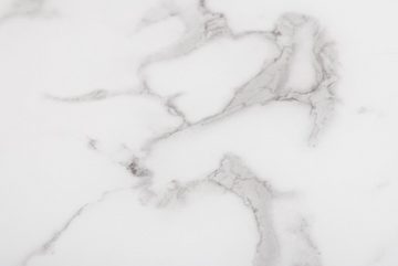 riess-ambiente Beistelltisch BOUTIQUE 45cm weiß / schwarz (Einzelartikel, 1-St), Wohnzimmer · Kristallglas · Metall · eckig · Marmor-Dekor · Barock