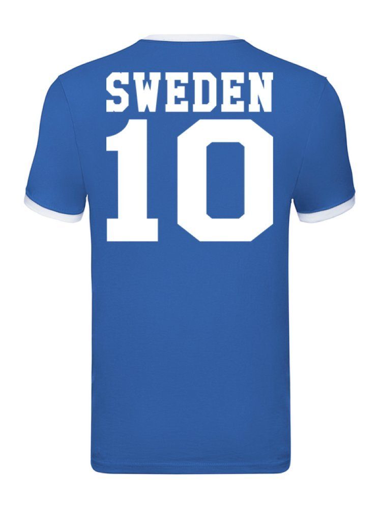 Blondie & Brownie T-Shirt Herren Schweden Sweden Sport Trikot Fußball Meister WM Europa EM