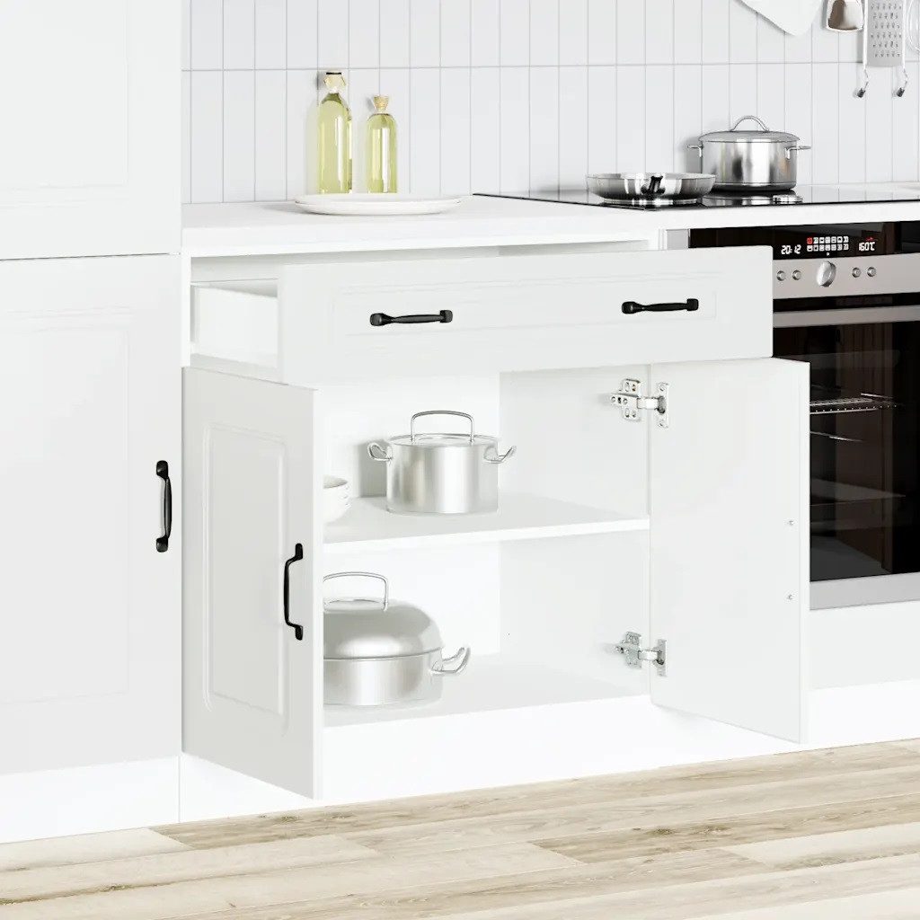 vidaXL Küchenbuffet Küchenunterschrank Kalmar Weiß Holzwerkstoff