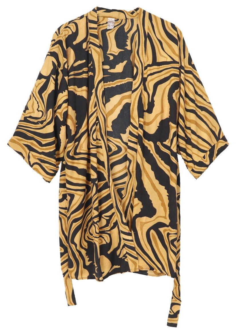 Guru-Shop Kimono Kurzer Kimono im Japan Style, Kimono Mantel,.., alternative Bekleidung – Bild 3 von 5
