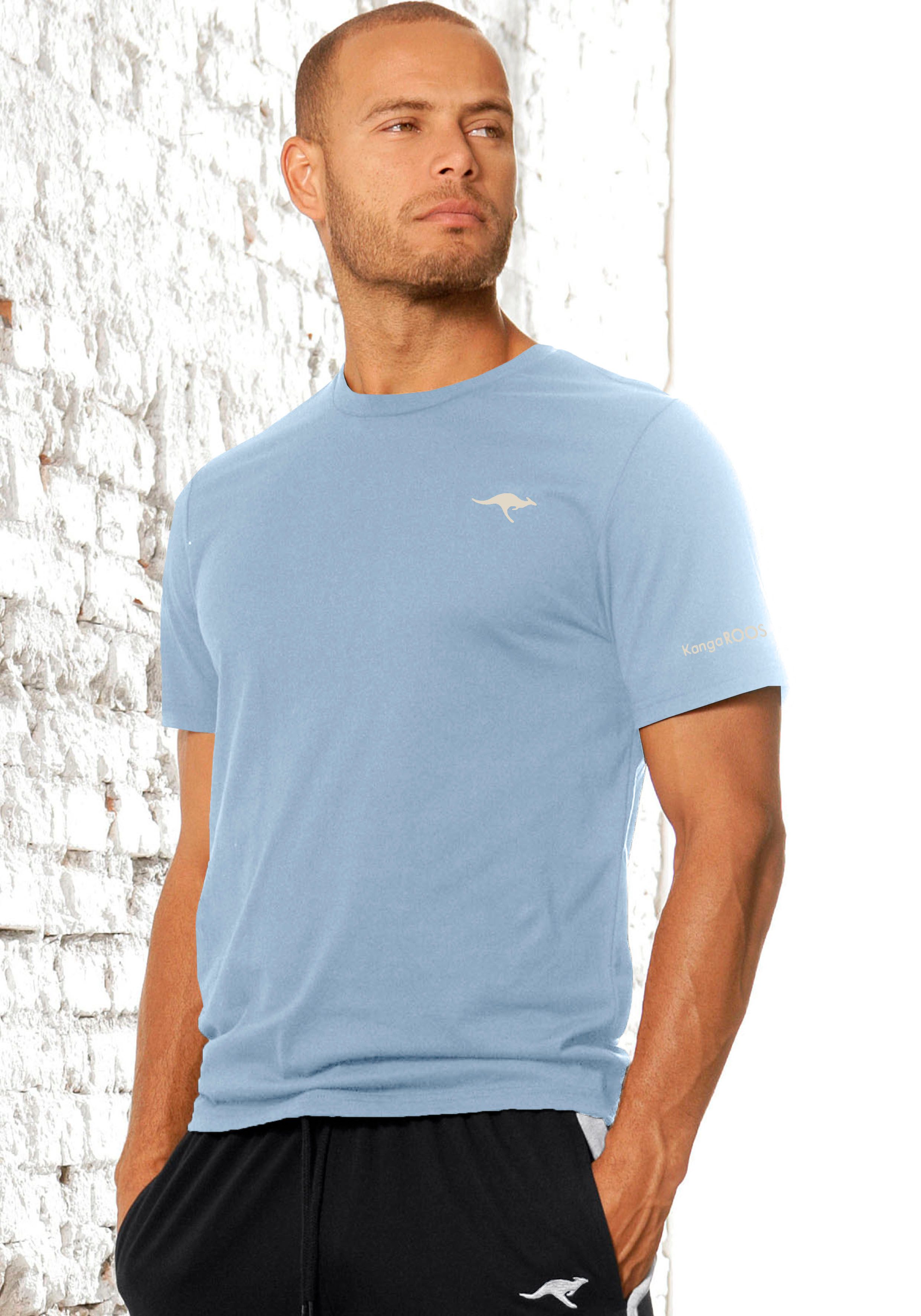 KangaROOS T-Shirt (2er-Pack) mit KangaROOS Print auf der Brust – Bild 3 von 5