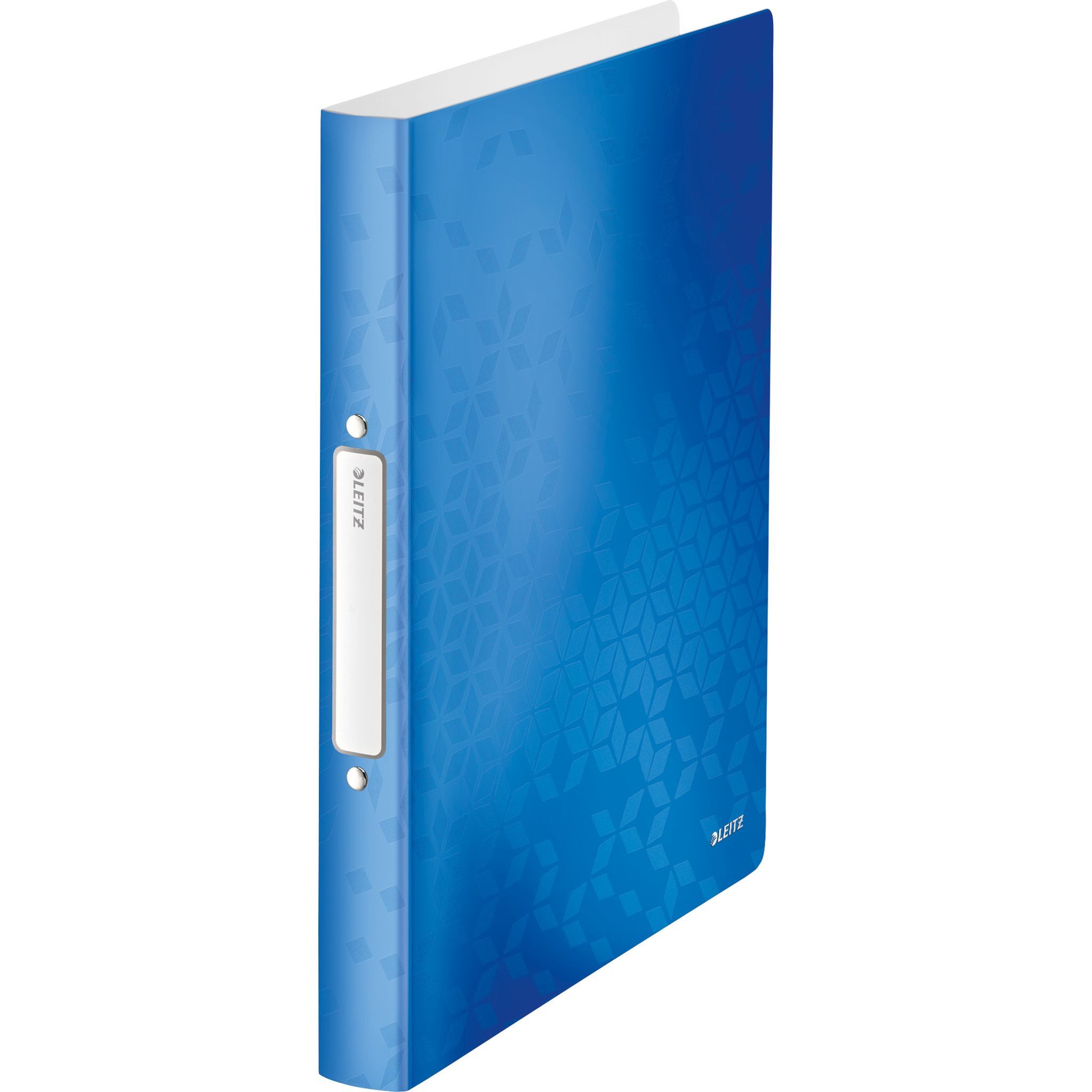 Ringbuchmappe LEITZ Schulordner A4 Wow blau metallic 42570036 25mm PP