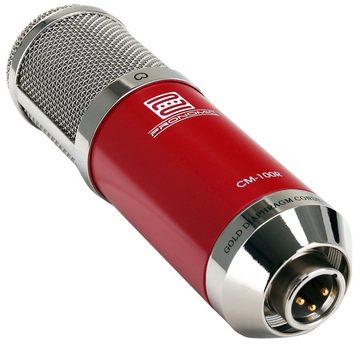 Pronomic Mikrofon CM-100 Studio Großmembranmikrofon (Radioshow Bundle, 5-tlg), Kondensator Mic inkl. Popkiller & Mikrofonarm