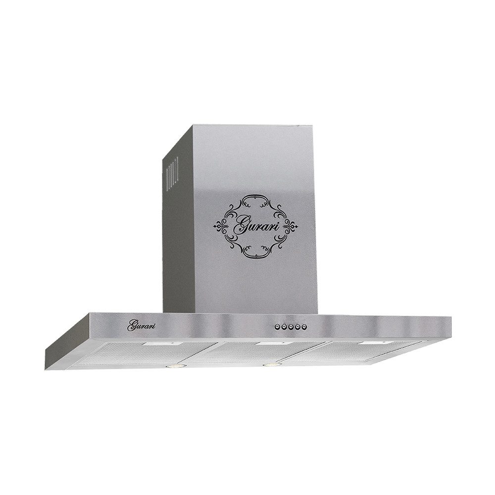 GURARI Wandhaube GCH F 461 N Dunstabzugshaube 60 cm mit 1000 m³/h Motor Serie Abzugshaube Abluft/Umluft, 3 Stufen, GCH F 461 N Dunstabzugshaube 60 cm mit 1000 m³/h Motor, Dunstabzugshaube 70 cm, Edelstahl, 1000m³/h, Abzugshaube 3 Stufen