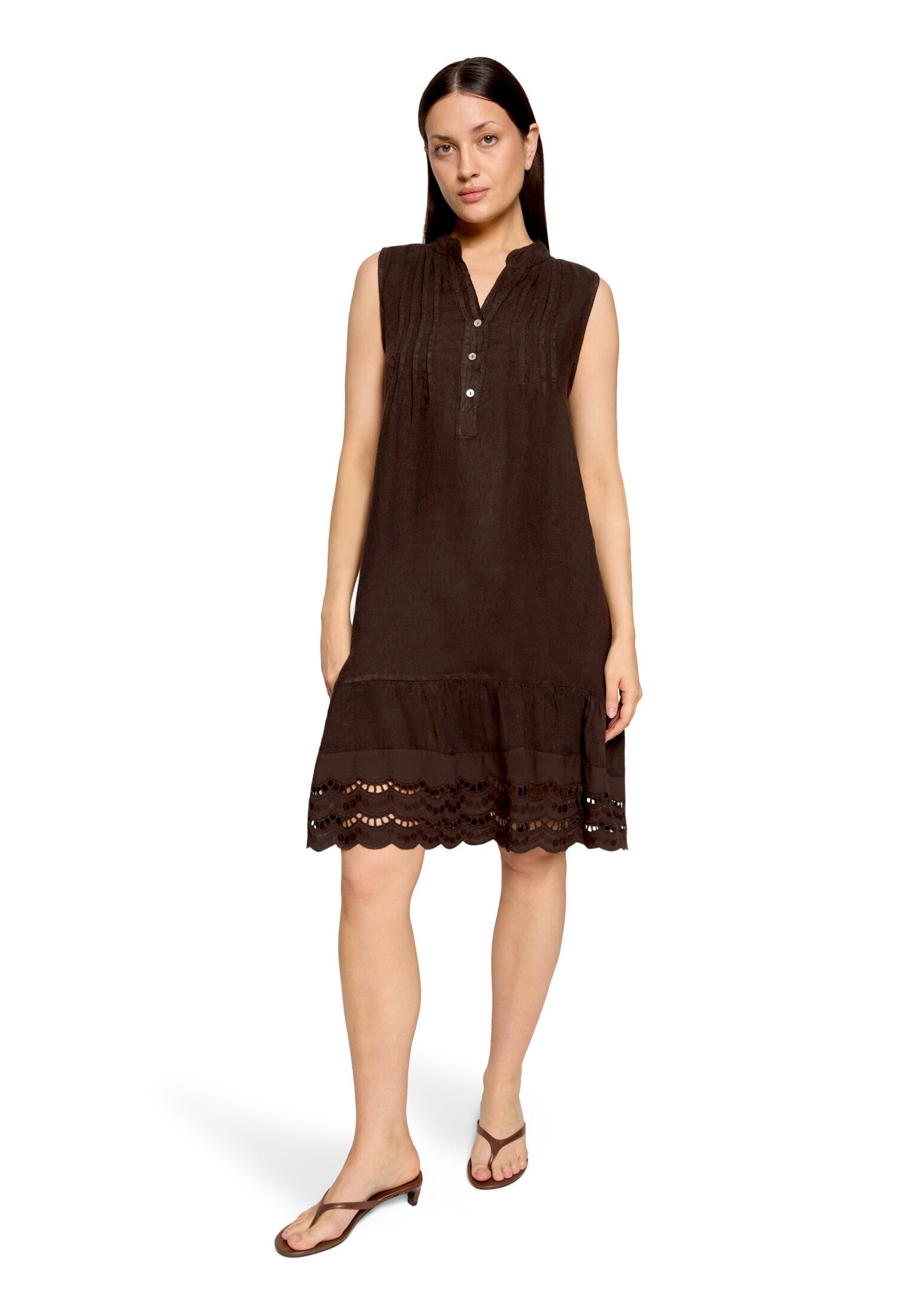 Cartoon Druckkleid Damen mit Stickerei
