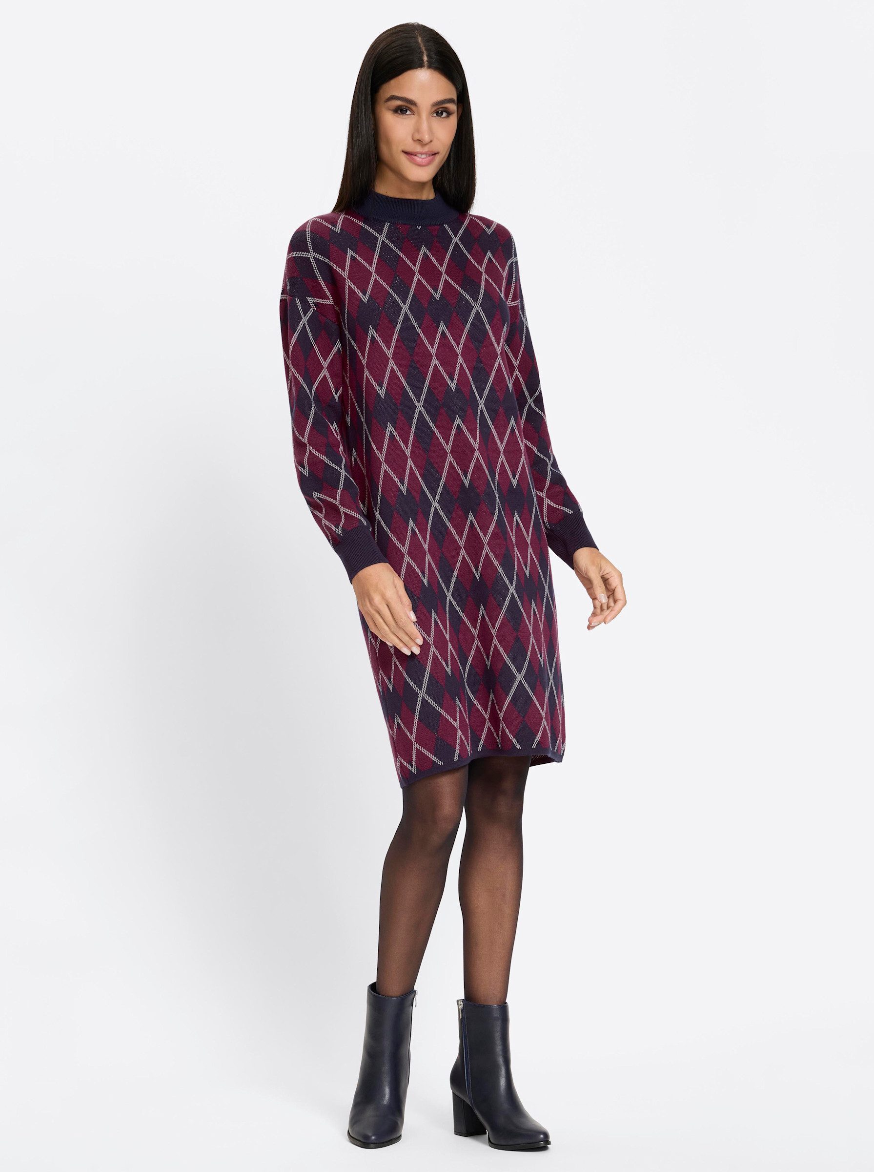heine Strickkleid Strickkleid Langarm