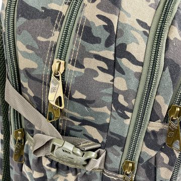 Taschen4life Freizeitrucksack Babyfish Rucksack BA01, Stoffrucksack, Laptopfach, robuster Canvas, uni & camouflage