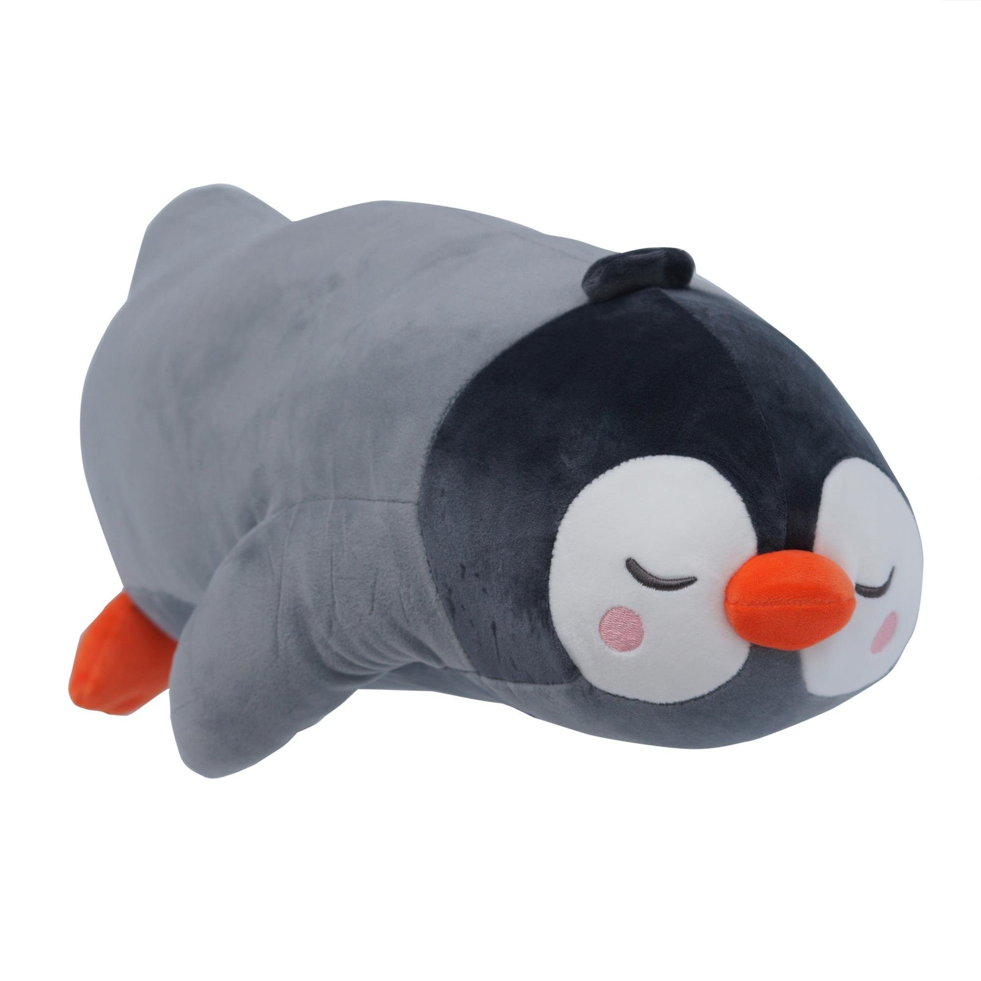 UNUS HOME Seitenschläferkissen Pinguin Kissen, 1-tlg., 75 cm Grau, Lagerungskissen, Stillkissen, Kinderkissen, superweich