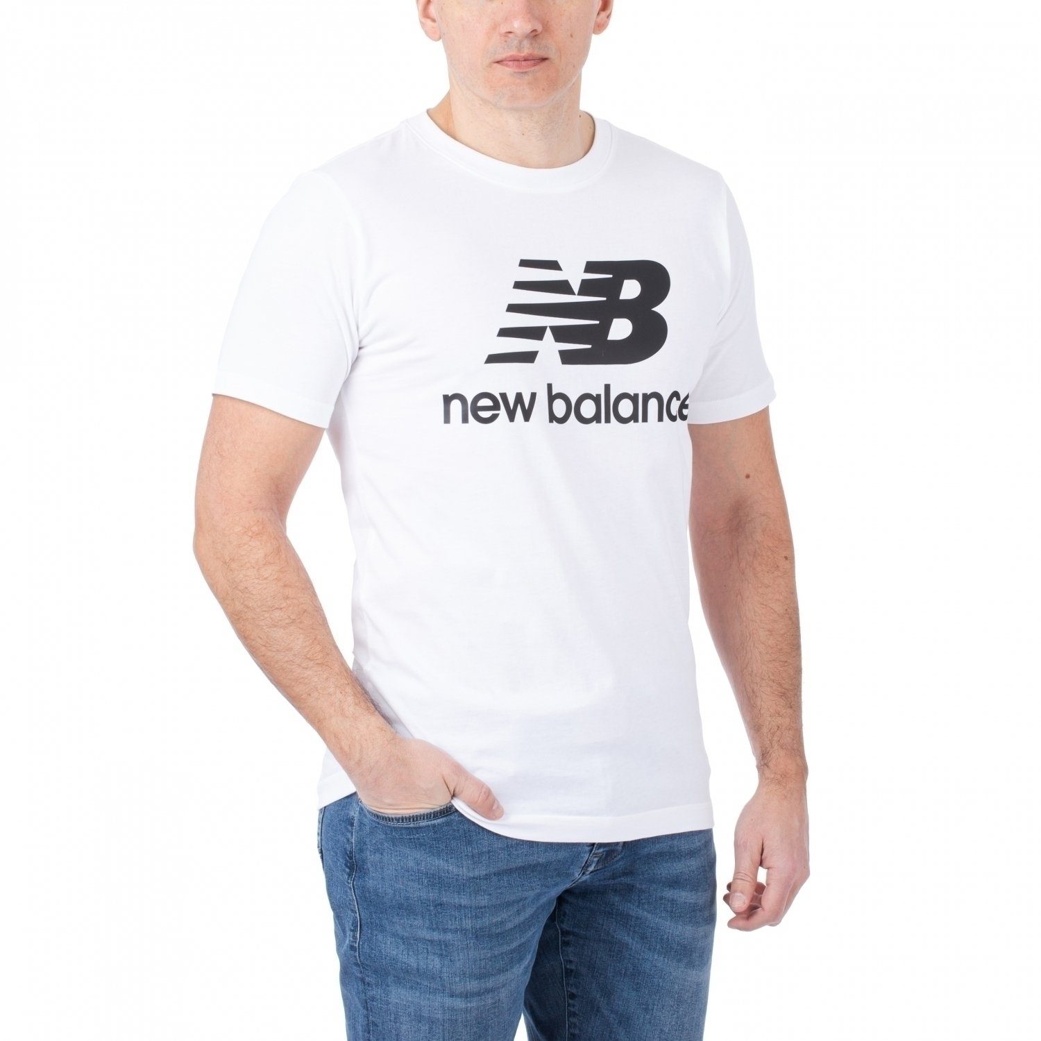 New Balance T-Shirt »Essentials Stacked Logo Tee« | OTTO