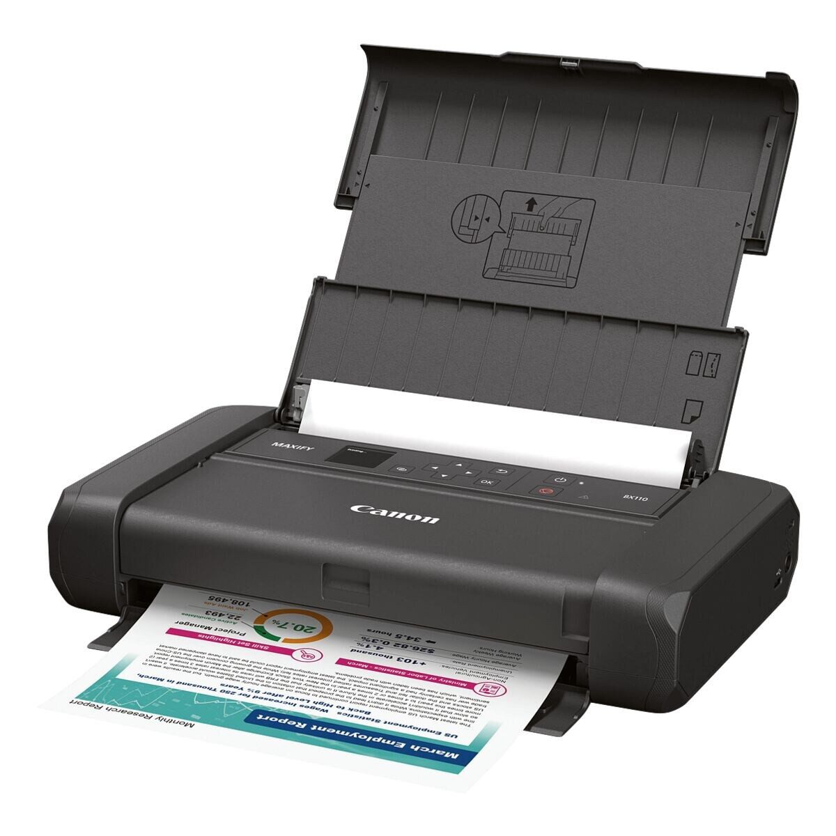 Canon MAXIFY BX110 Tintenstrahldrucker, (mit Akku, WLAN)