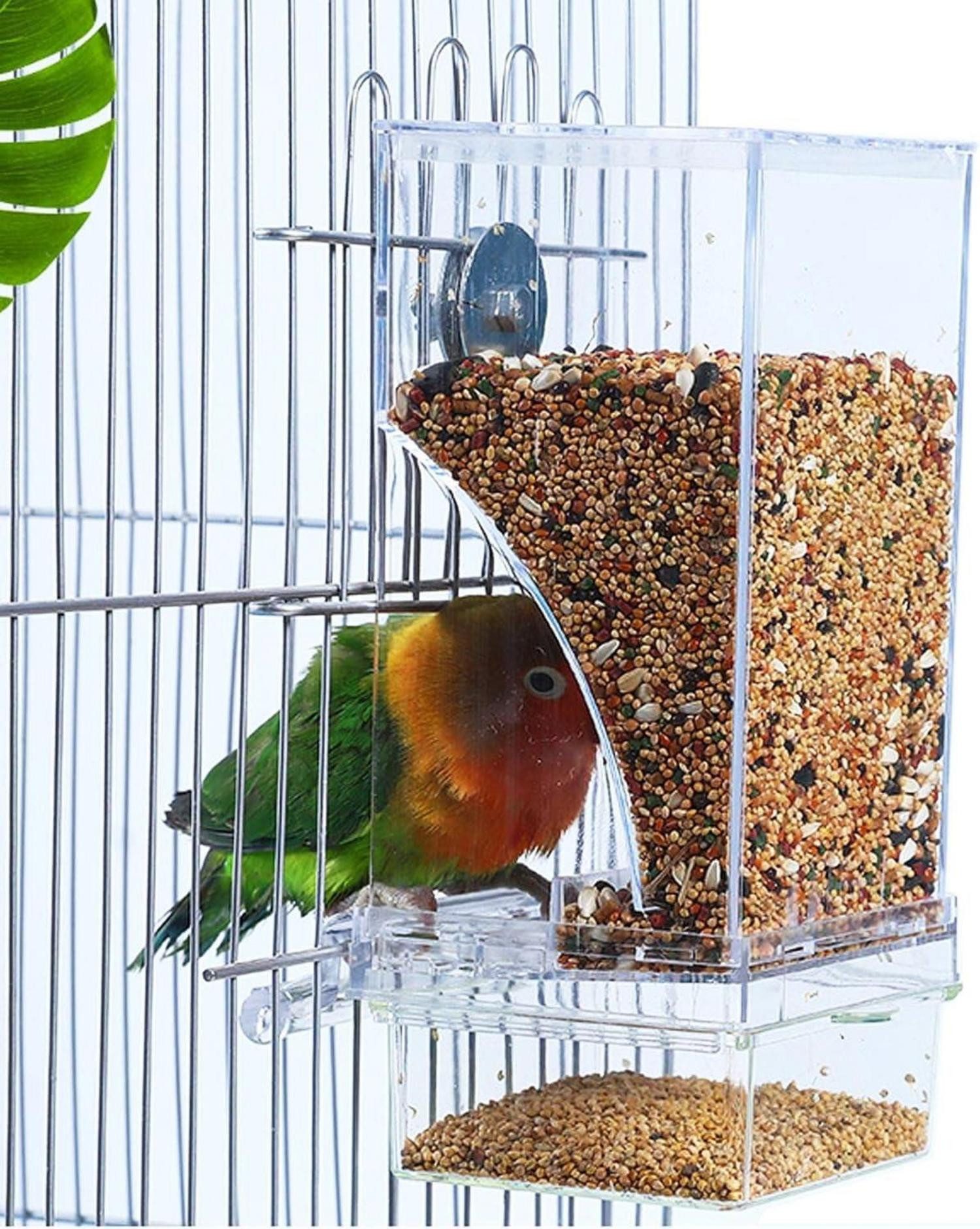 Vogelhaus Automatischer Vogelkäfig-Futterspender für Wellensittiche