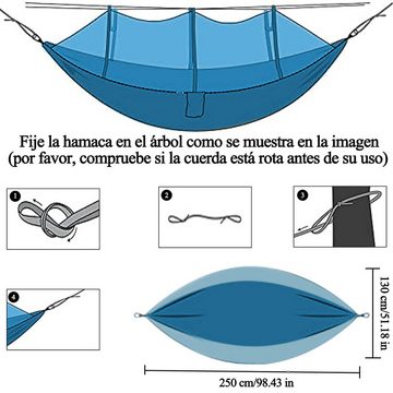 Cbei Hängematte Hängematte Hängematte mit Moskitonetz 250*130cm tragbar
