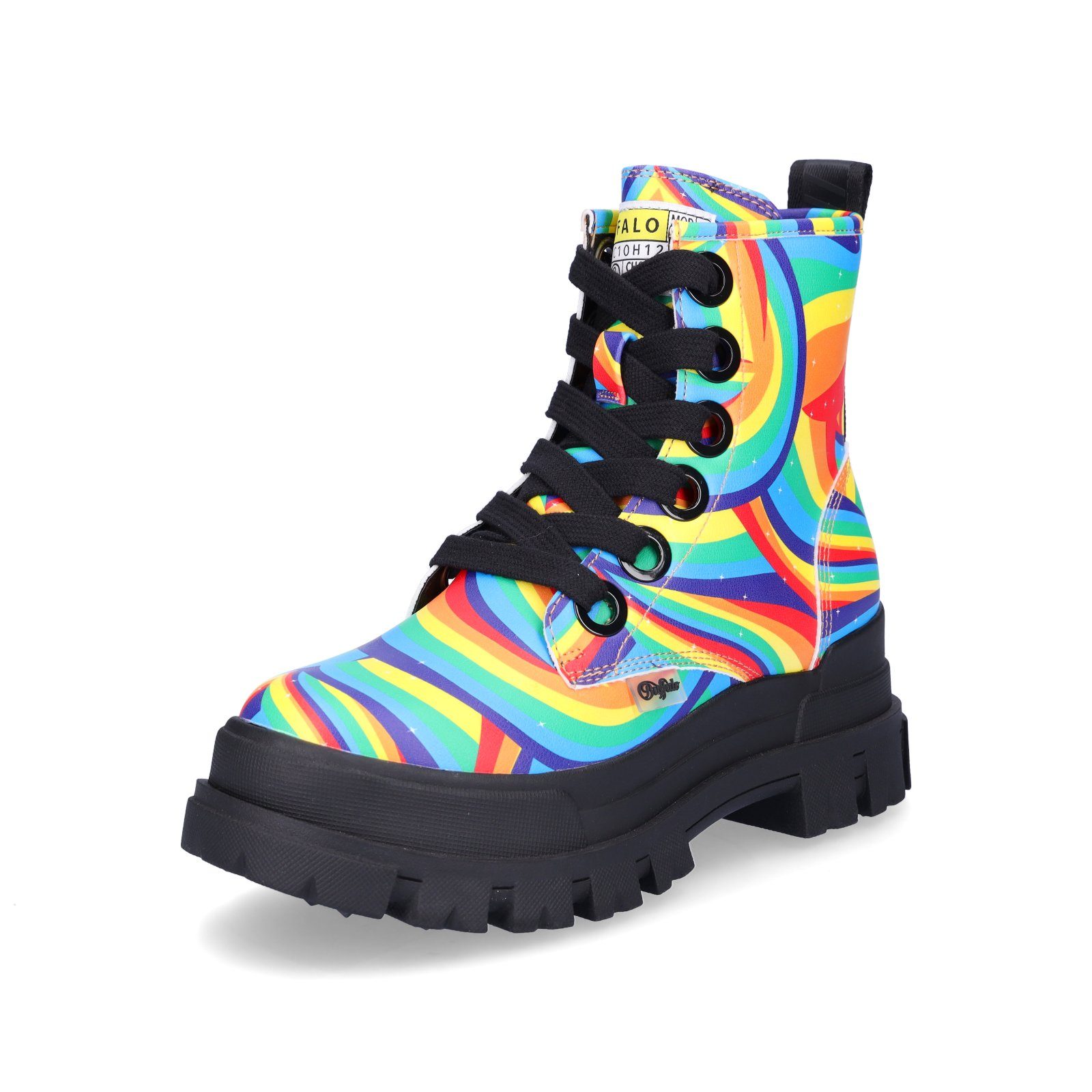 Buffalo Buffalo Damen Schnürboot Aspha Lace-up Hi multi Schnürboots