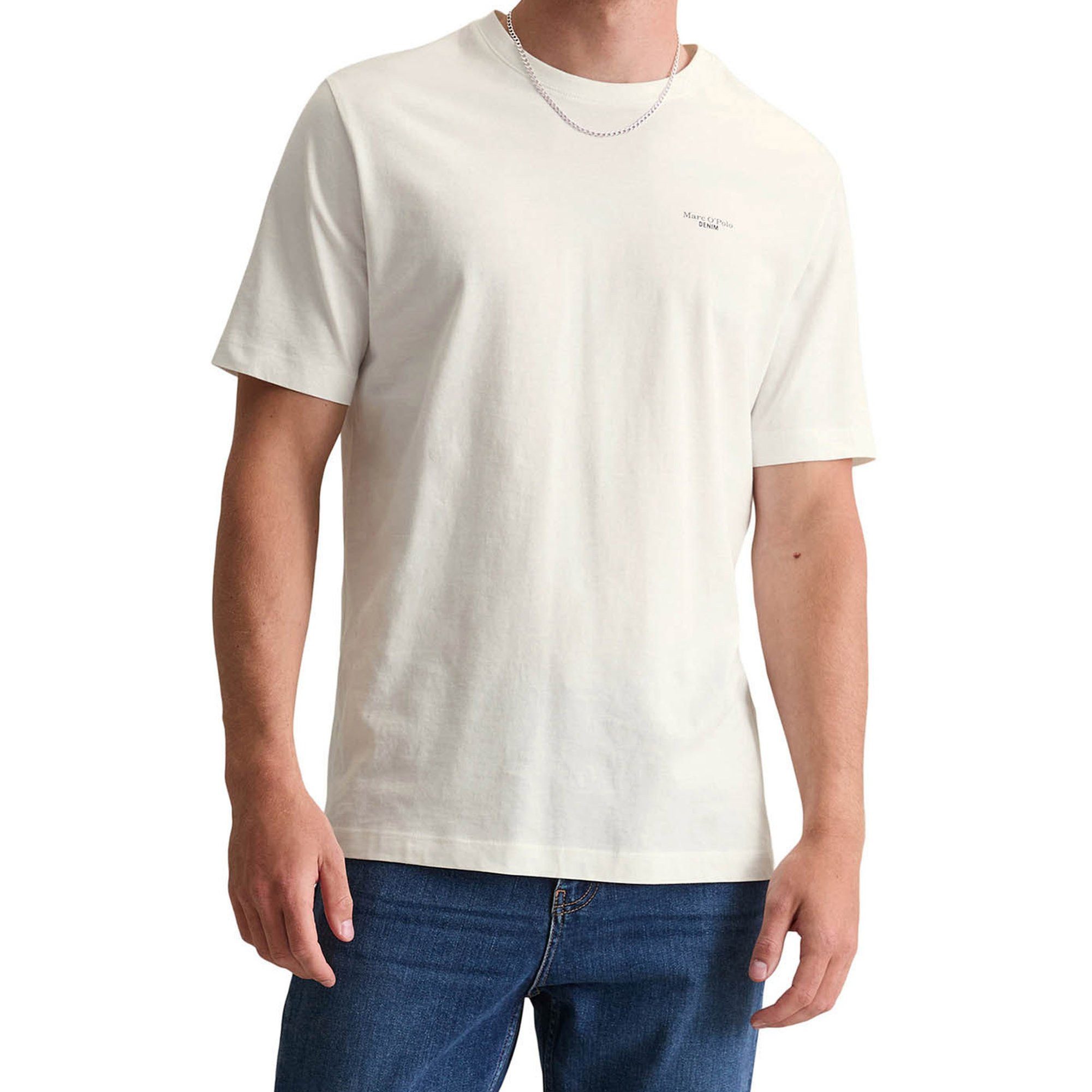 Marc O'Polo DENIM T-Shirt Herren T-Shirt 1er Pack Baumwolle (Packung, 1er Pack)