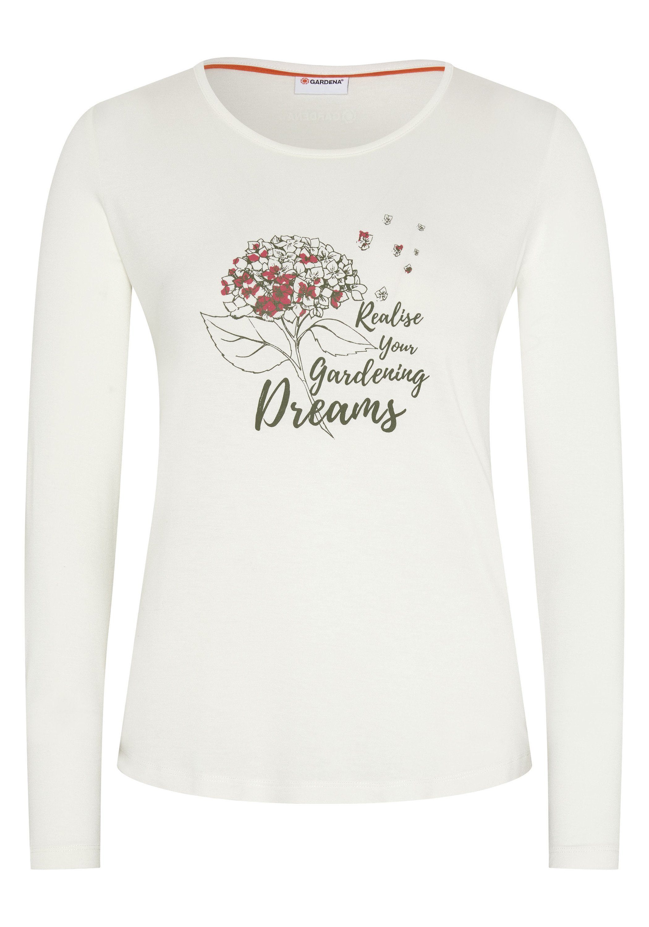 GARDENA T-Shirt mit Blumen-Motiv vorne (1, günstig online kaufen