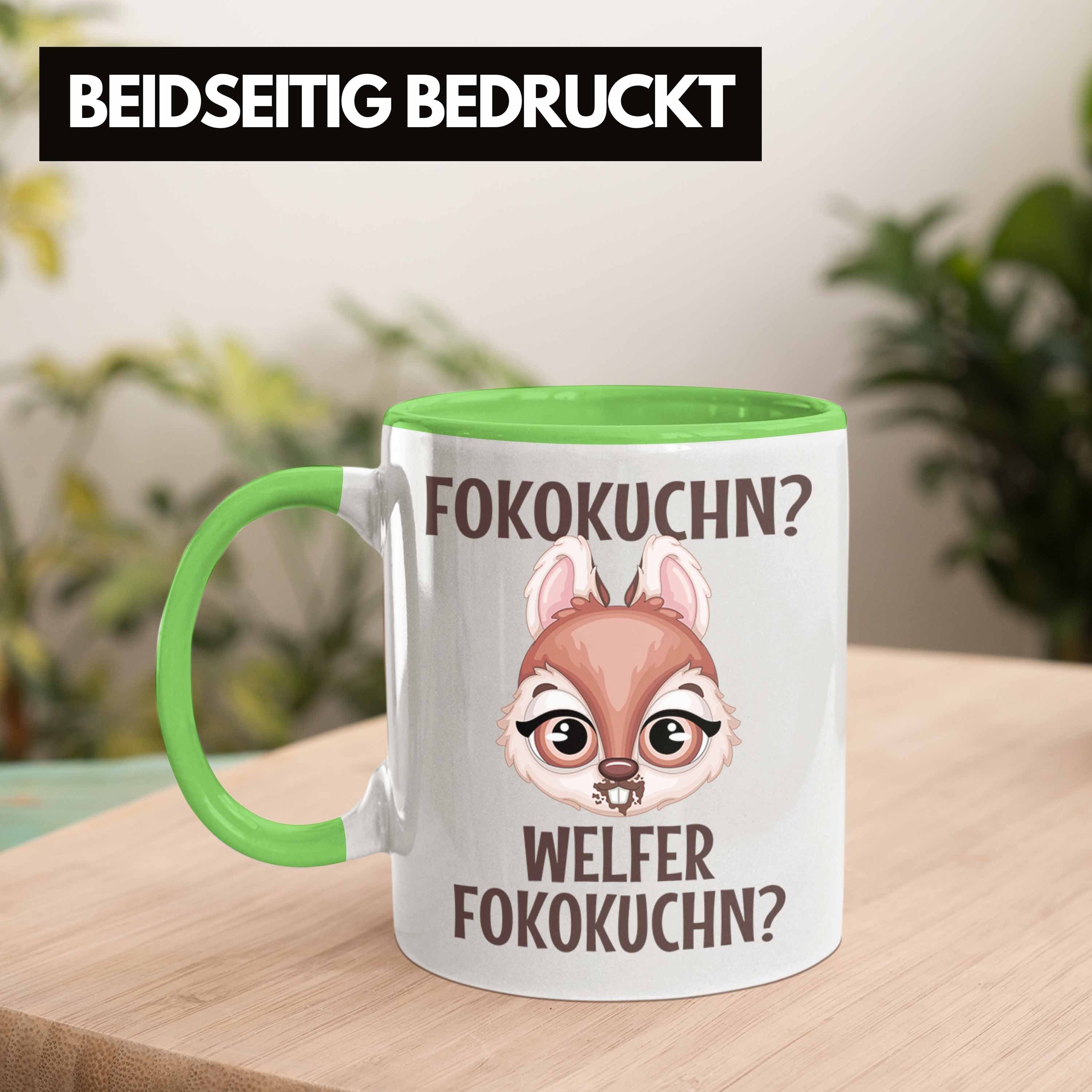 Tasse Lustiger Grün Fofokuchen Fofokuchn Tasse Geschenk Welcher Spruch Trendation