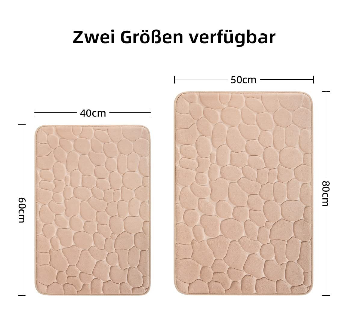RWEUOQ Badematte Badematte rutschhemmend Memoryschaum Badteppich, günstig online kaufen