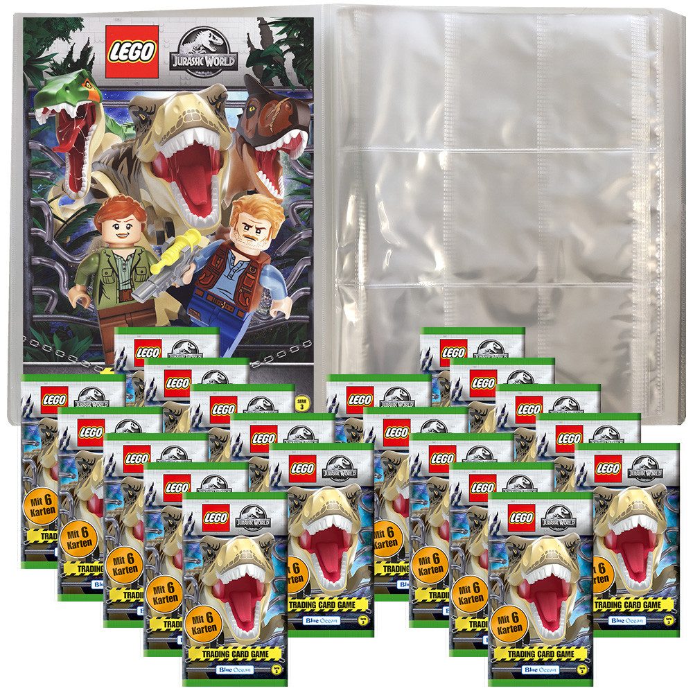 LEGO® Sammelkarte Blue Ocean LEGO Jurassic World Serie 3 1 Leere Sammelmappe +20 Booster