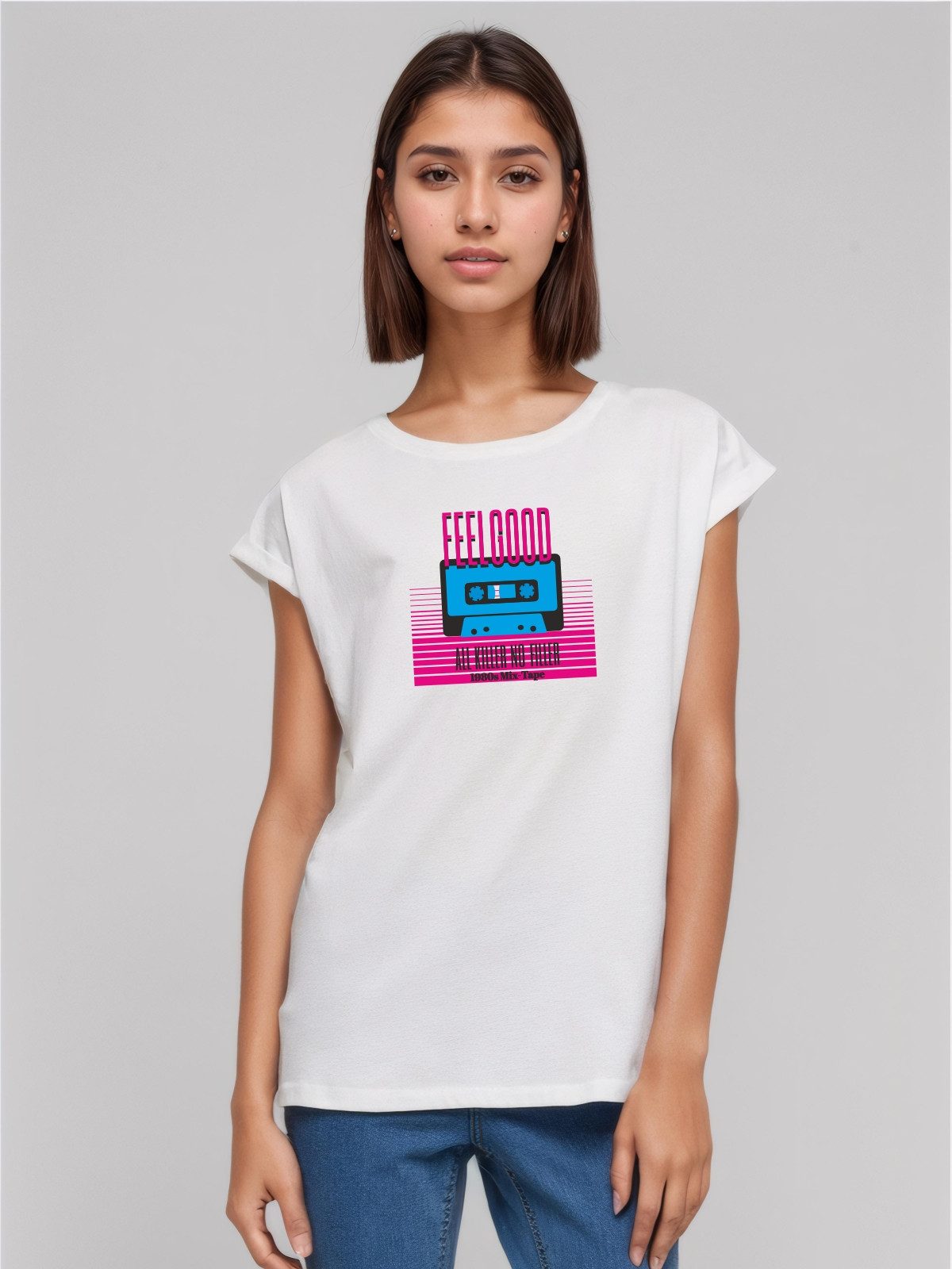Be Famous Print-Shirt Classic Roll Up D-FEGOKIL (1-tlg., keine)