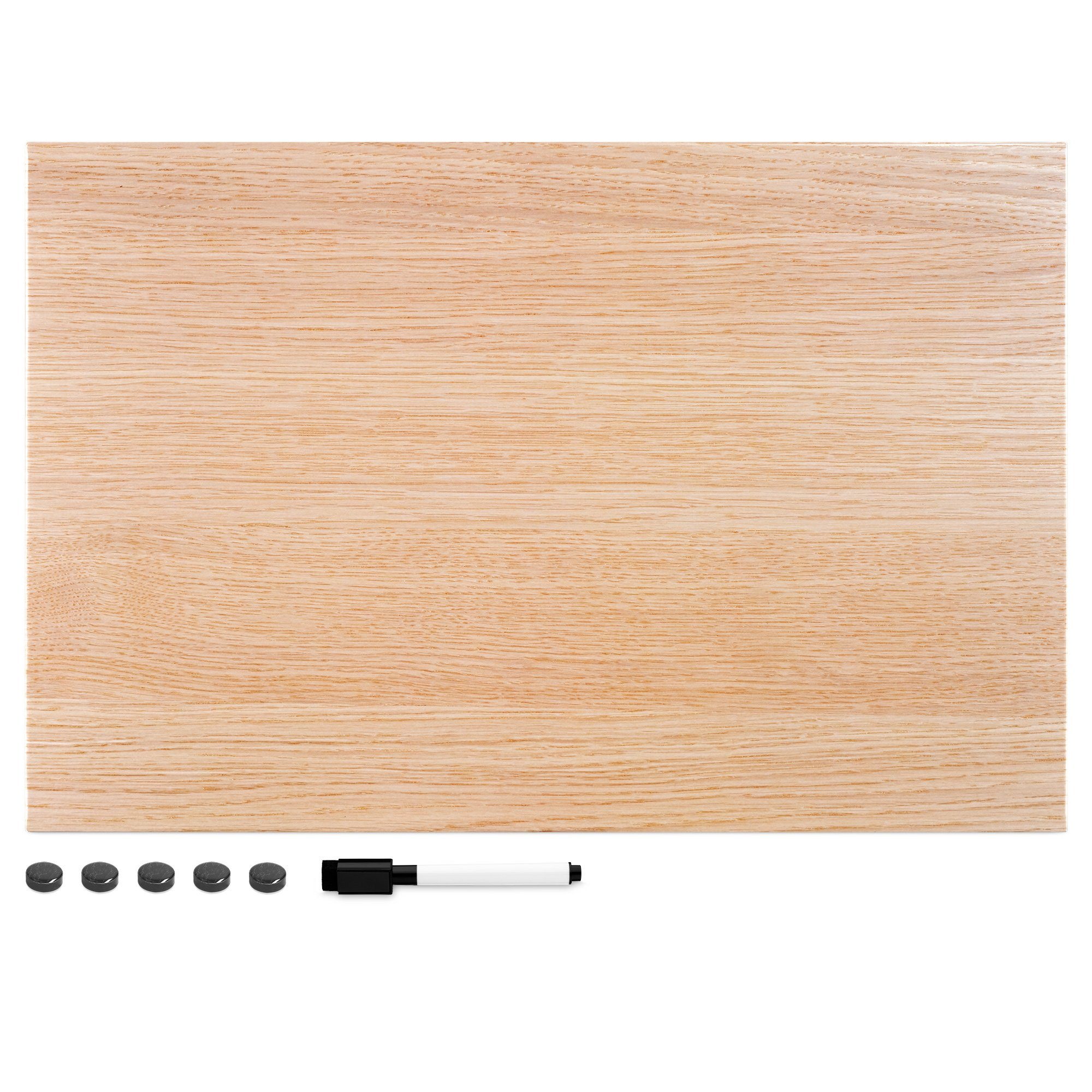 Navaris Magnettafel Magnetpinnwand Memoboard - 60x40 cm abwaschbar mit Halterung, (1-tlg)