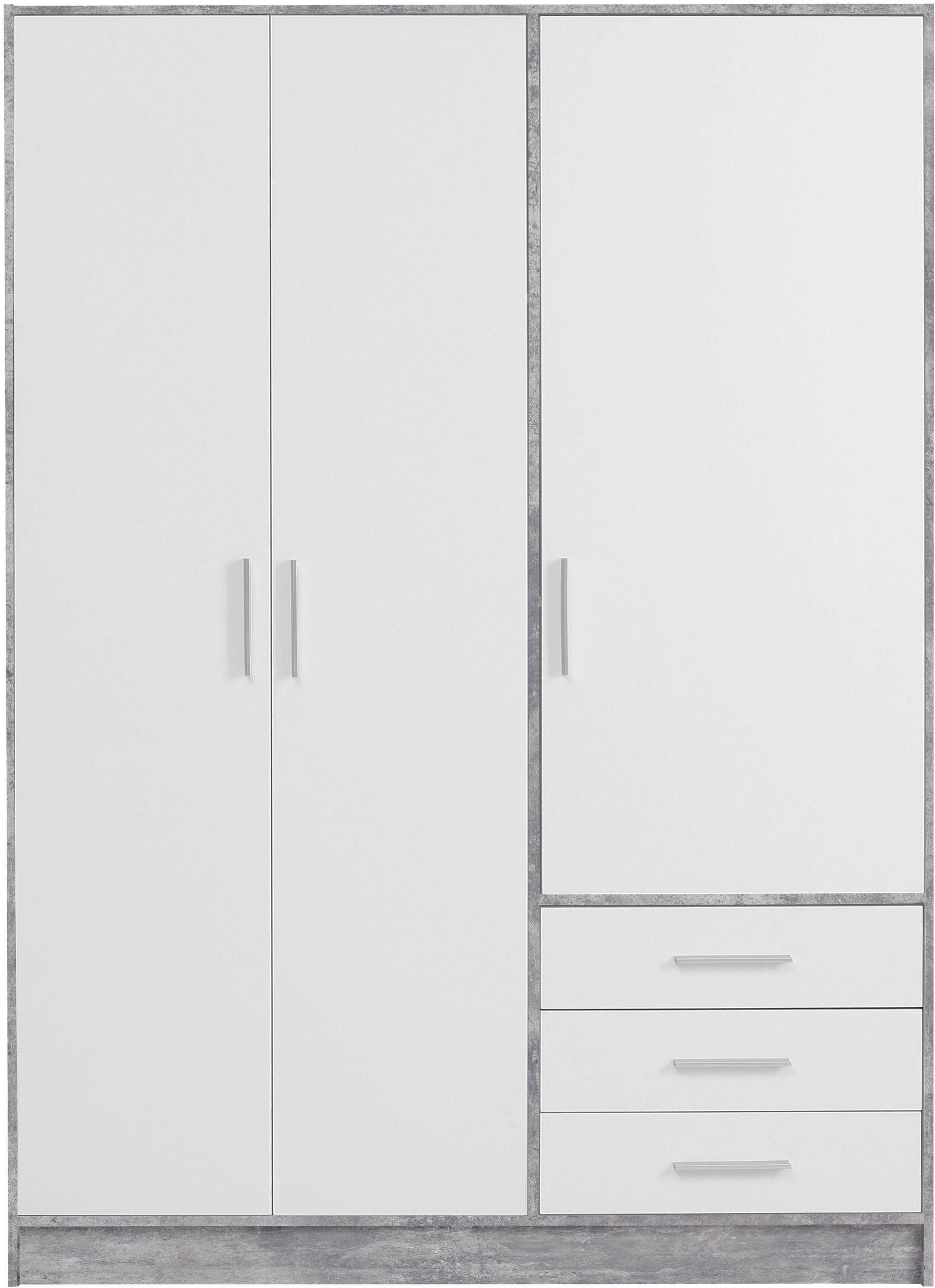 FORTE Kleiderschrank "Jupiter, Made in Europe, mit Schubladen", (Maße (T/H) günstig online kaufen