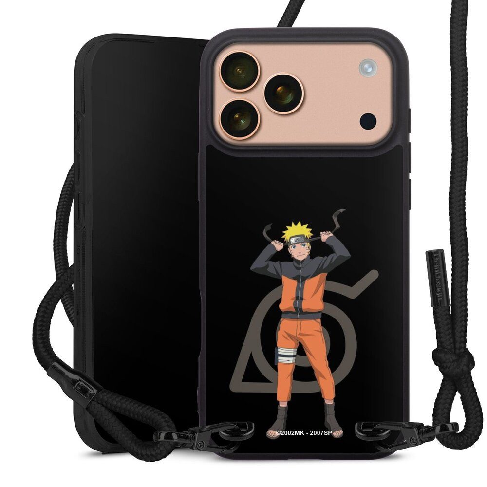 DeinDesign Handyhülle Naruto Shippuden Offizielles Lizenzprodukt Anime Naruto Konoha, Apple iPhone 17 Pro Max Premium Handykette Hülle mit Band