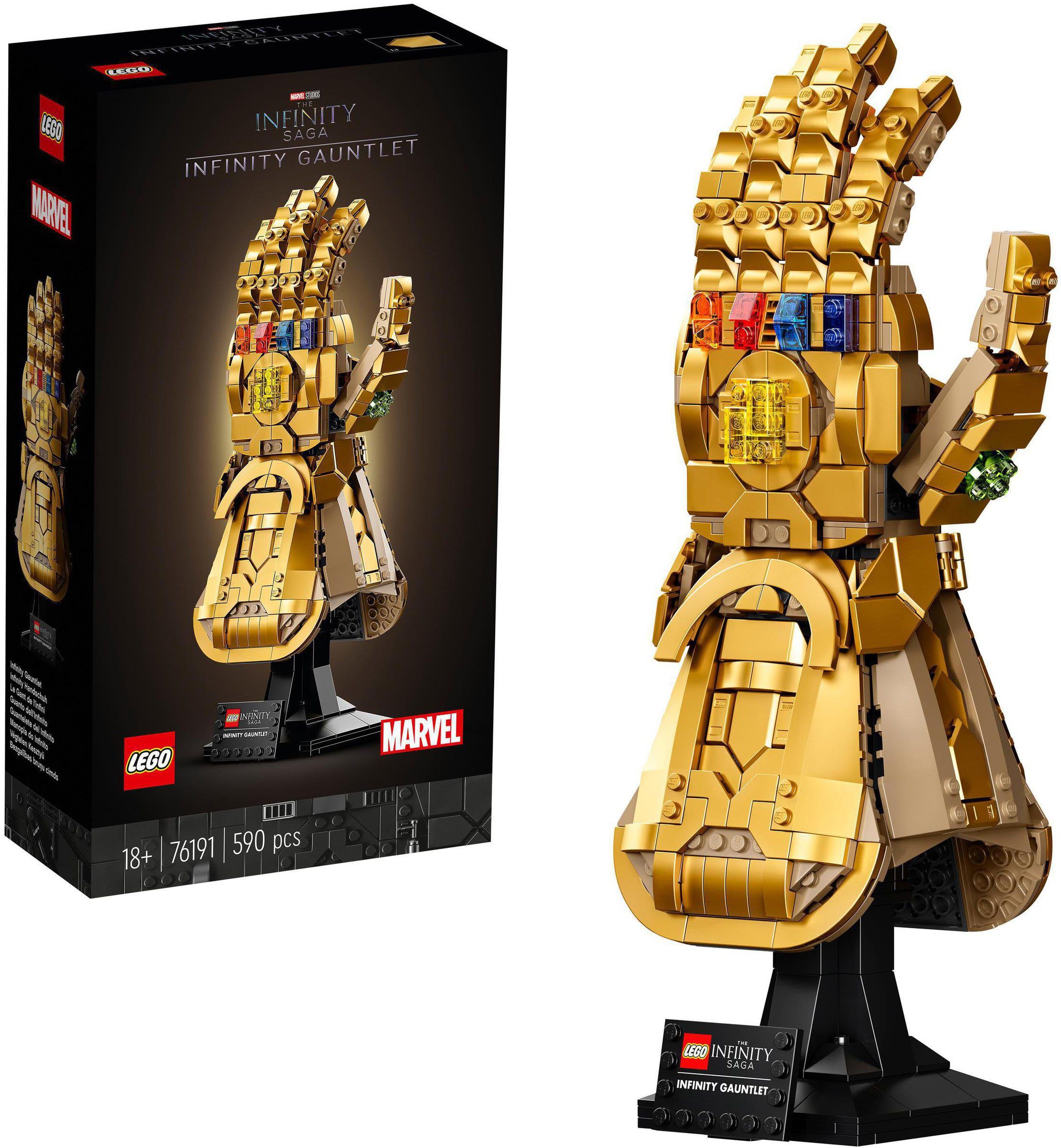 Europe Movie (76191), LEGO® in Konstruktionsspielsteine Marvel Infinity (590 4, St), Handschuh Made Avengers