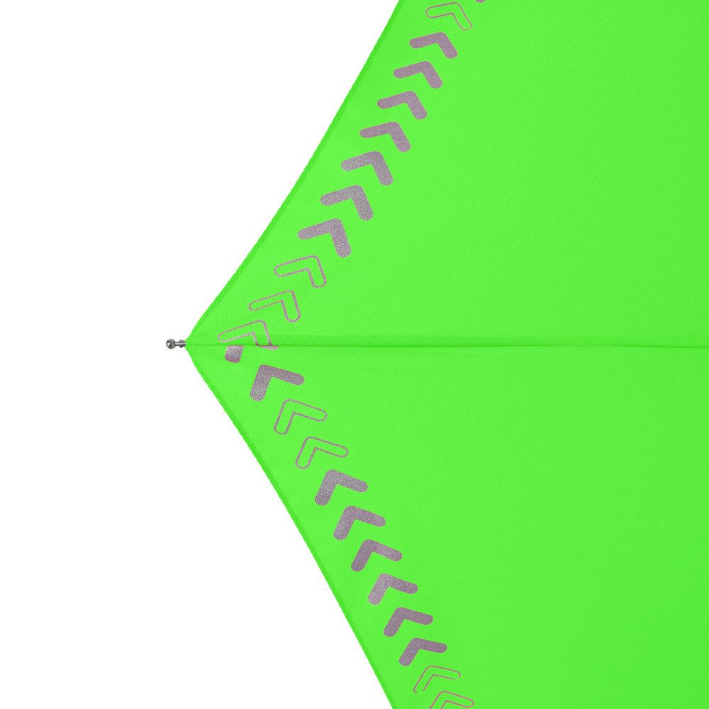 doppler® Taschenregenschirm Safety Arrow, reflektierend, für Kinder, manuell