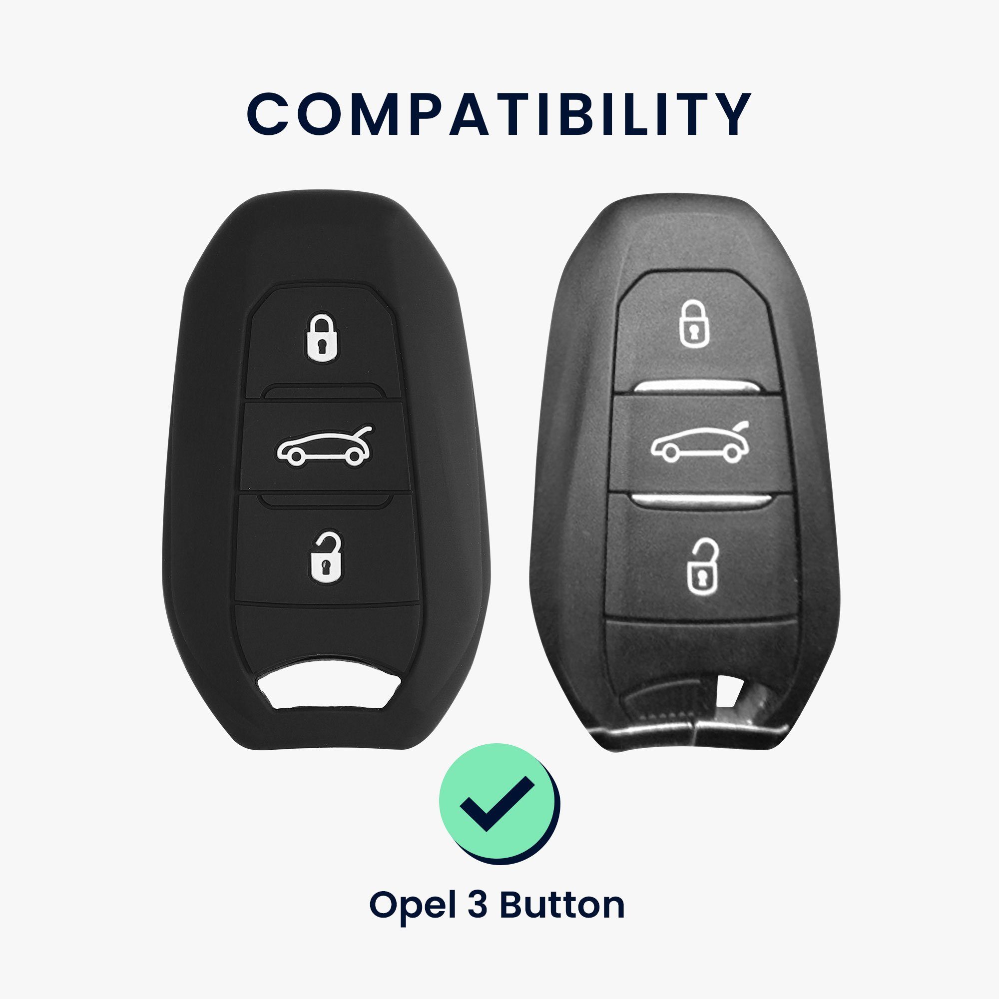 für Cover Schlüssel Schlüsseltasche Schlüsselhülle Hülle Autoschlüssel Case kwmobile Opel,