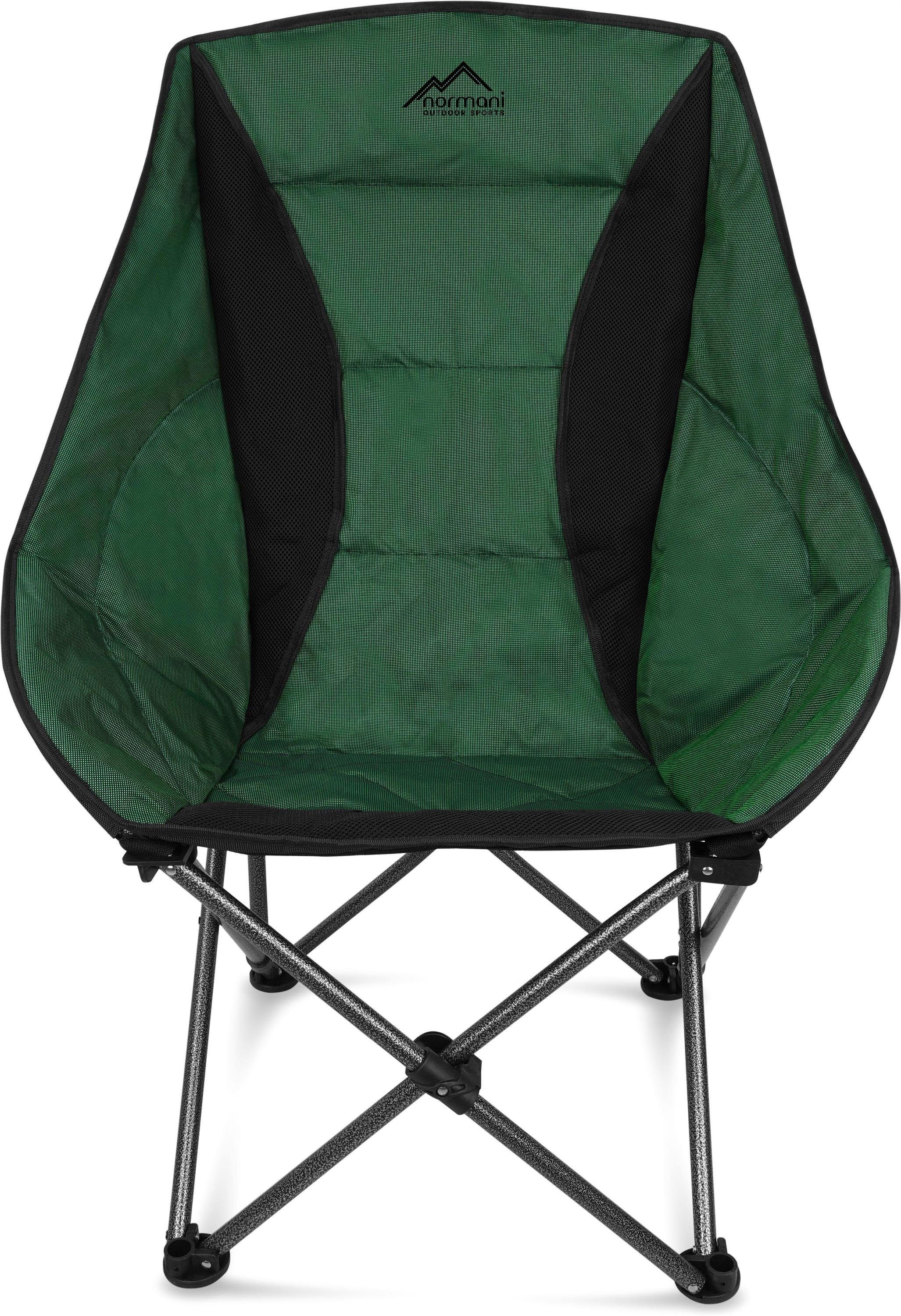 normani Campingstuhl Campingsessel Ontario, Campingstuhl Angelstuhl mit Getränkehalter - Gartenstuhl bis zu 150 kg