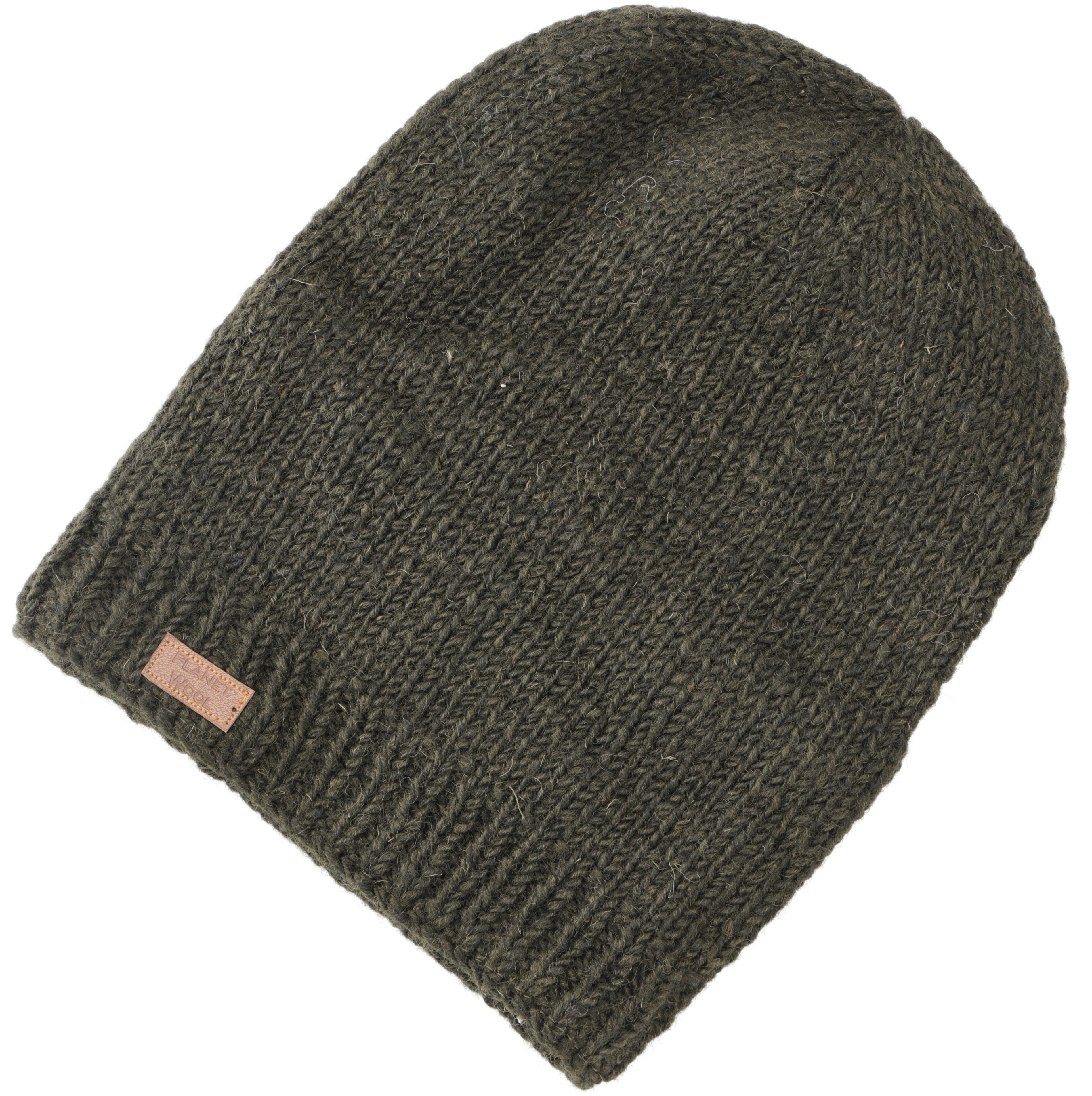 Strickmütze Mütze, Strickmütze, olivegrün Nepalmütze,.. Guru-Shop Beanie