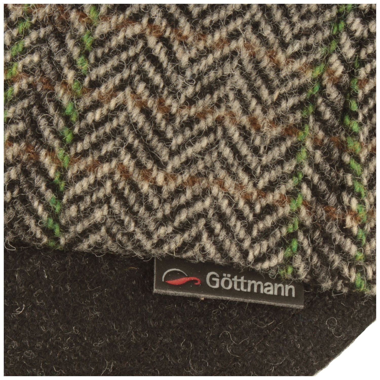 Fischgrät-Muster Baseball Cap & warm mit Ohrenklappen Göttmann