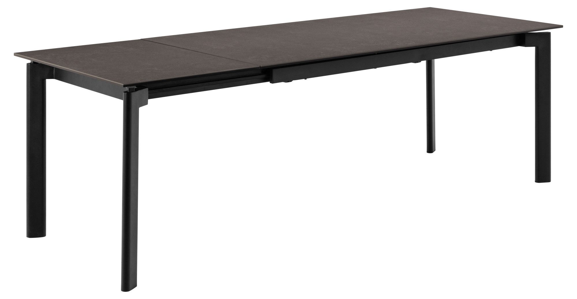 ACTONA GROUP Esstisch Palermo, Tisch, Speisetisch, Tisch, schwarz,180/240x90x76cm
